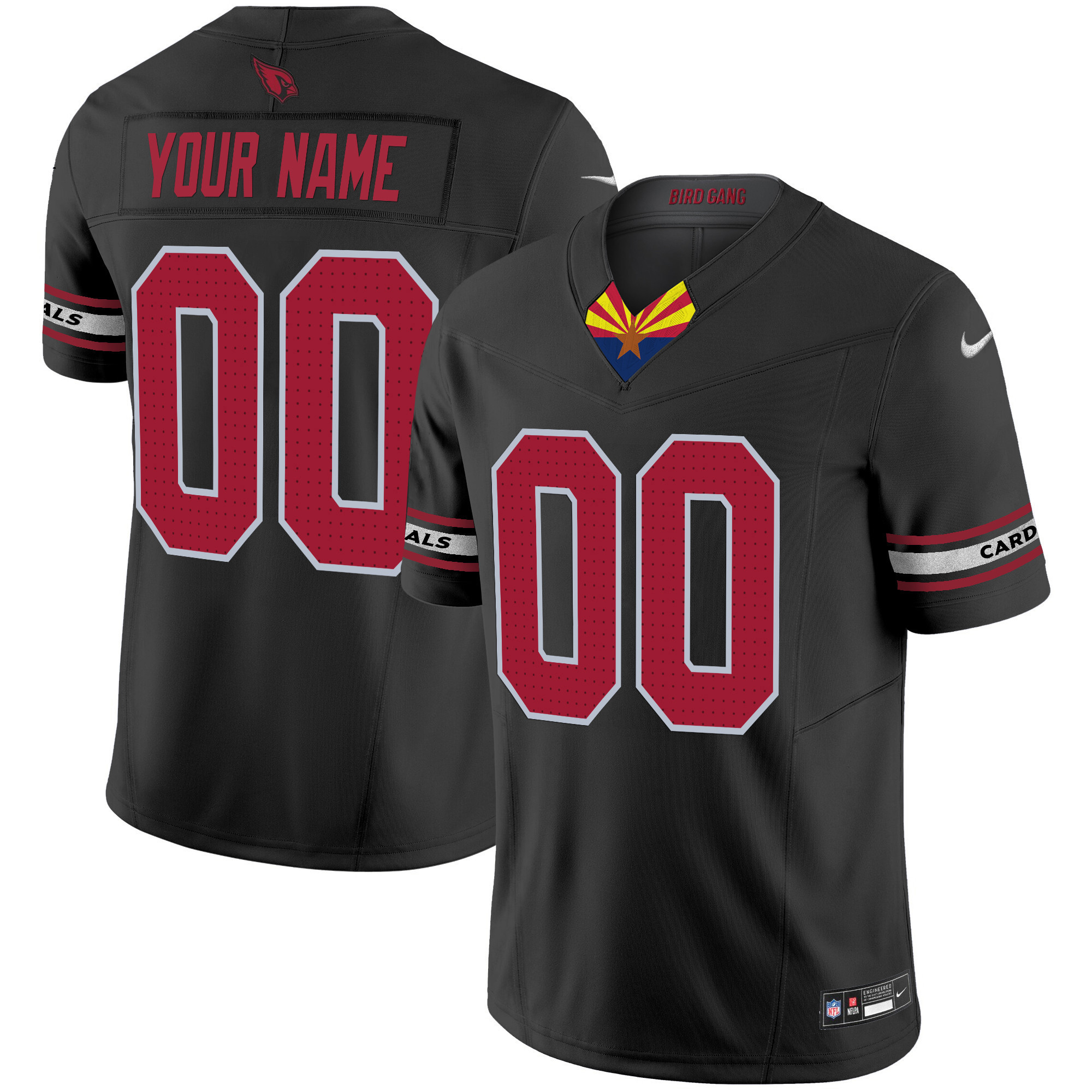 Men's Arizona Cardinals 2024 Special Vapor Limited Custom Black Jersey - All Stitched