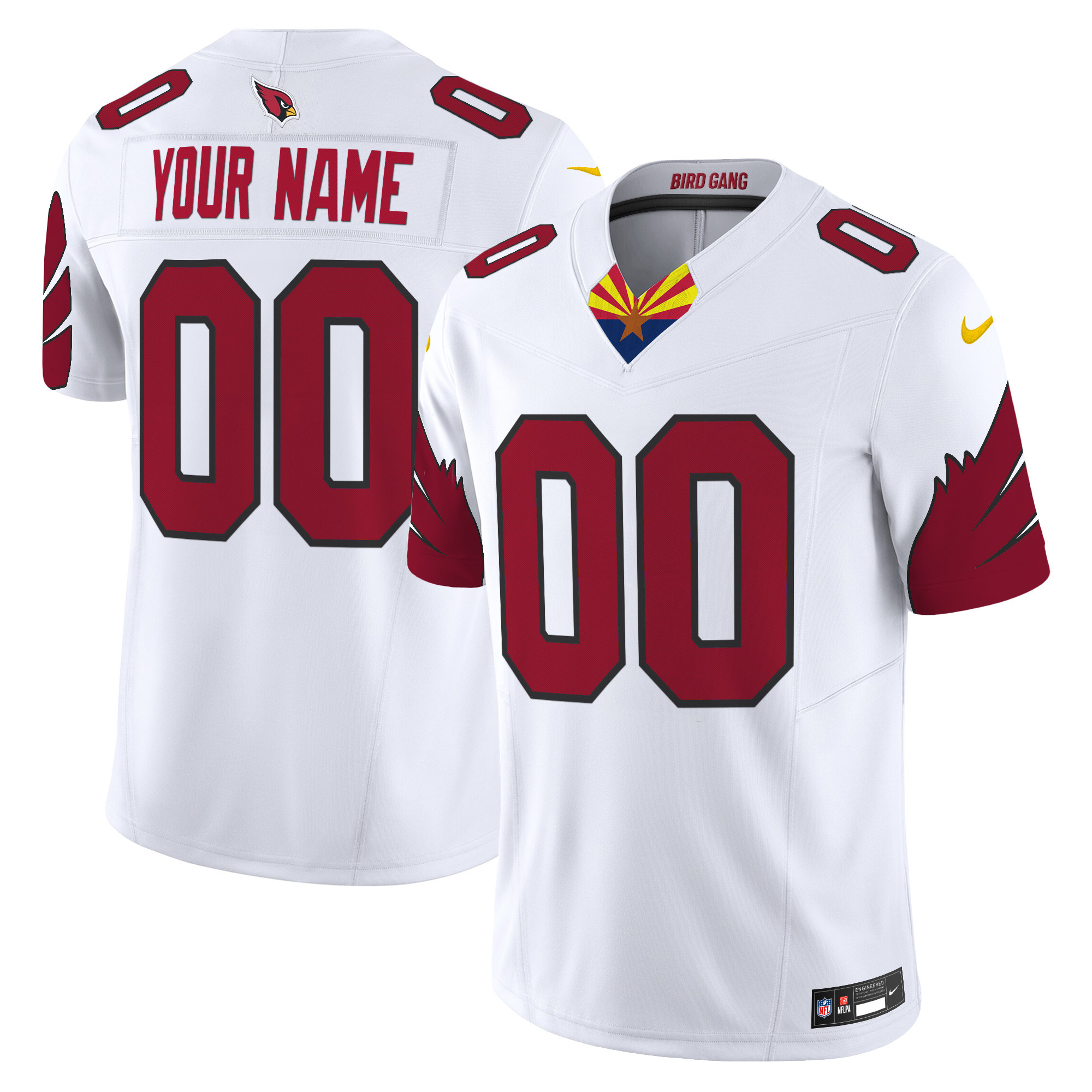 Men's Arizona Cardinals 2024 Special Vapor Limited Custom White Jersey - All Stitched