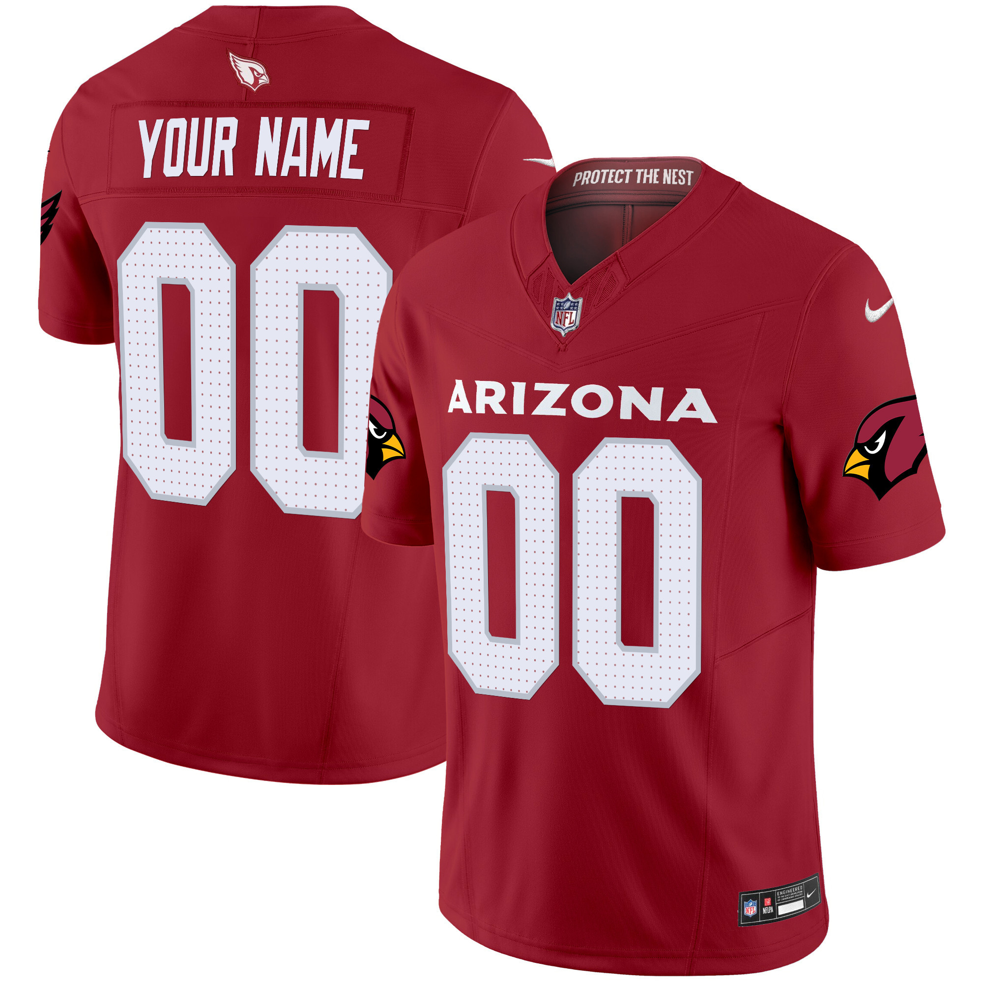 Men's Arizona Cardinals 2024 Vapor Limited Custom Red Jersey - All Stitched