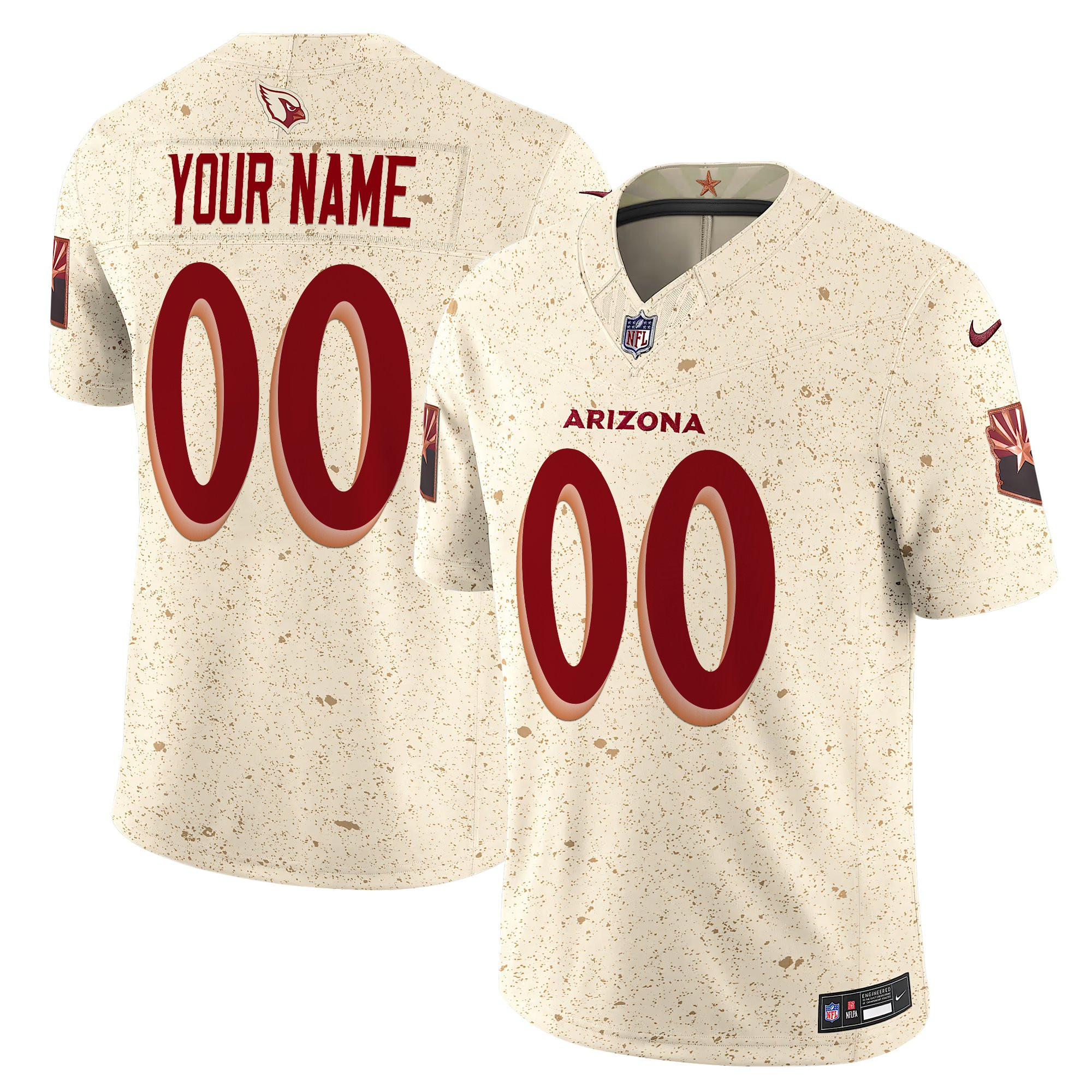Men's Arizona Cardinals 2025 Rivalries Vapor Limited Custom Jersey - All Stitched