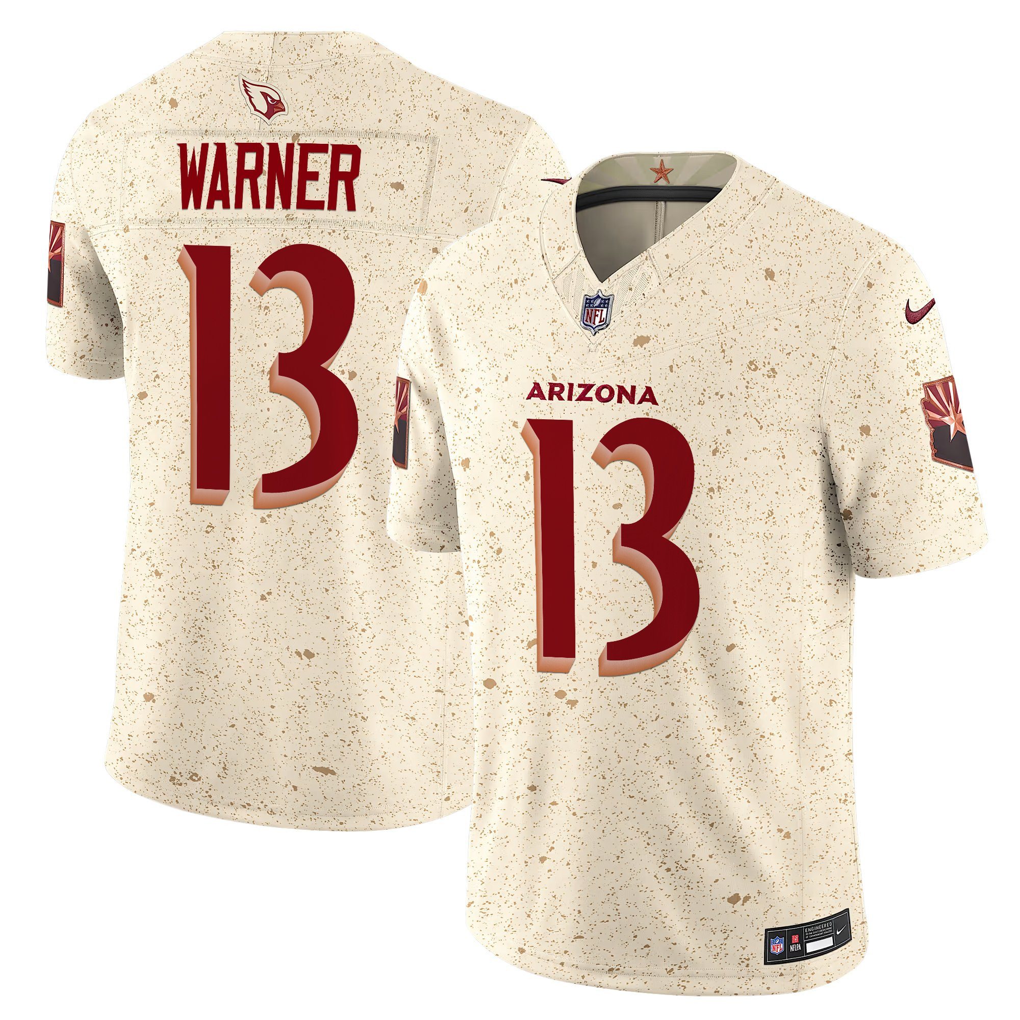 Men's Arizona Cardinals 2025 Rivalries Vapor Limited Kurt Warner Jersey - All Stitched