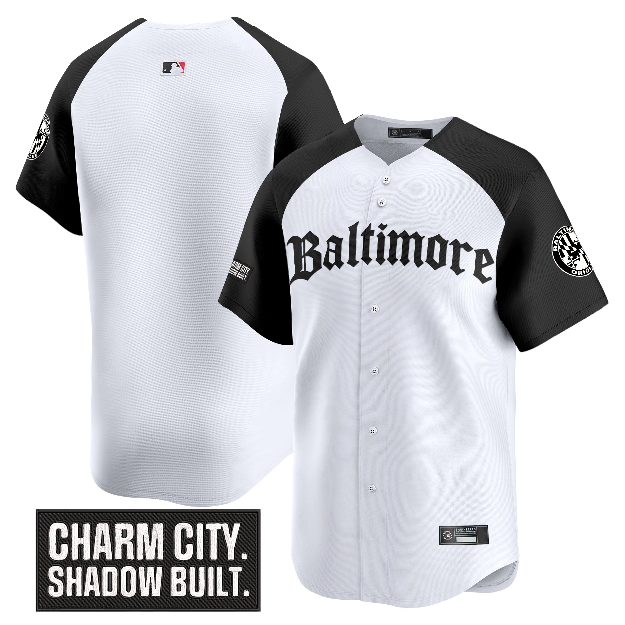 Men's Baltimore Orioles 'Gothic Harbor Edition' Vapor Premier Limited Alternate Jersey - All Stitched