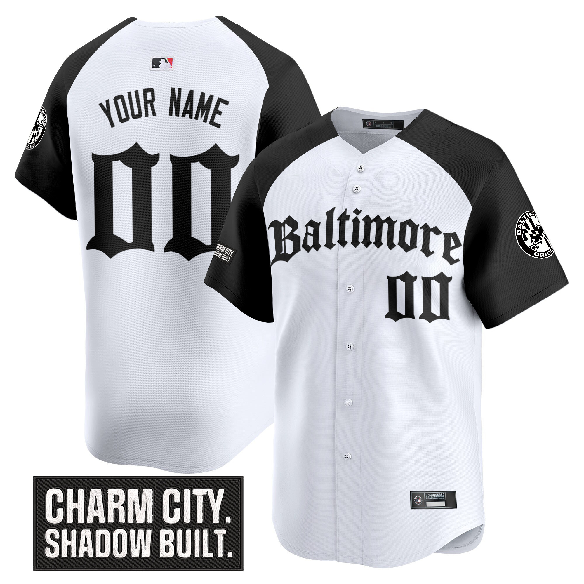 Men's Baltimore Orioles 'Gothic Harbor Edition' Vapor Premier Limited Custom Alternate Jersey - All Stitched