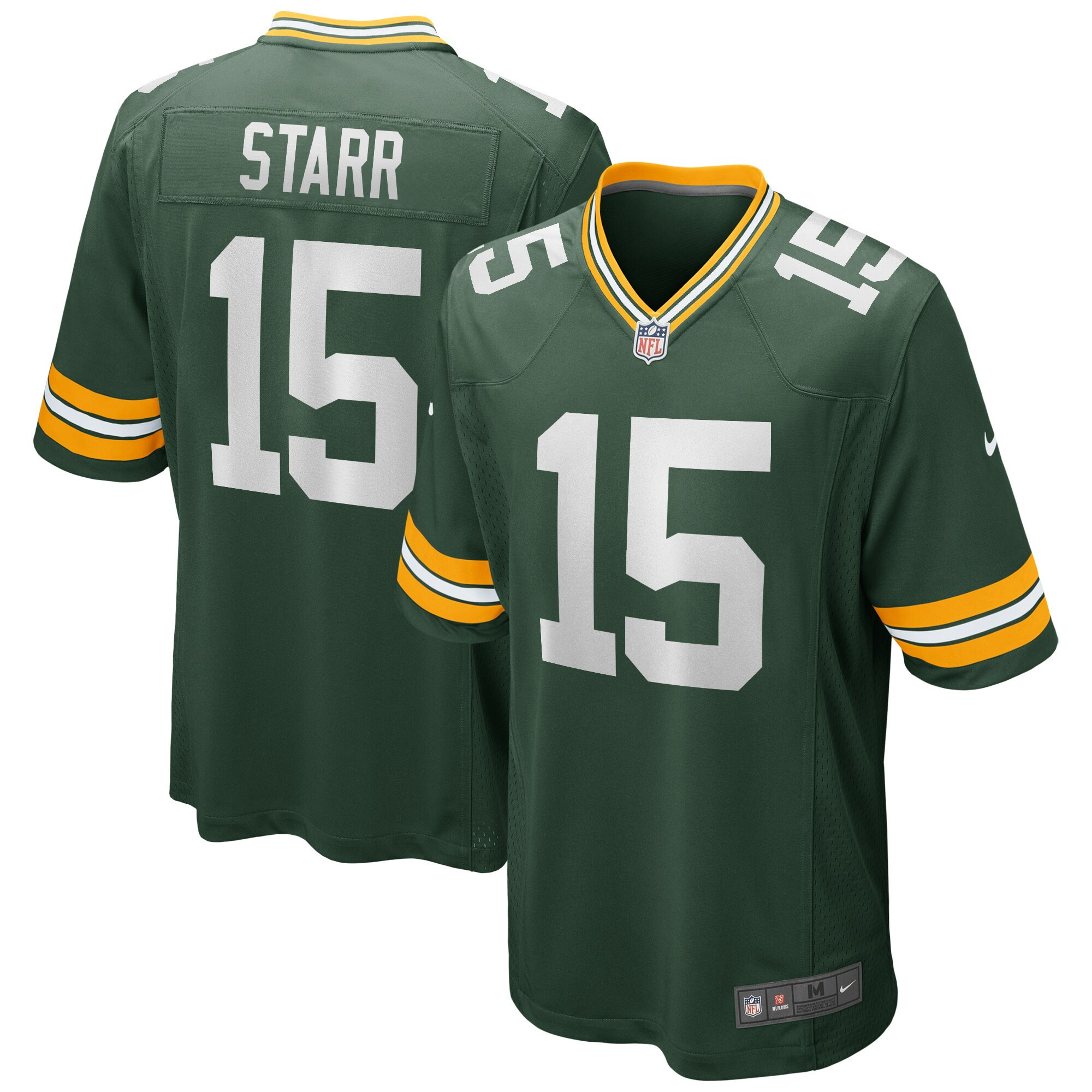 Men's Bart Starr Green Bay Packers Green Green Jersey - All Stitched