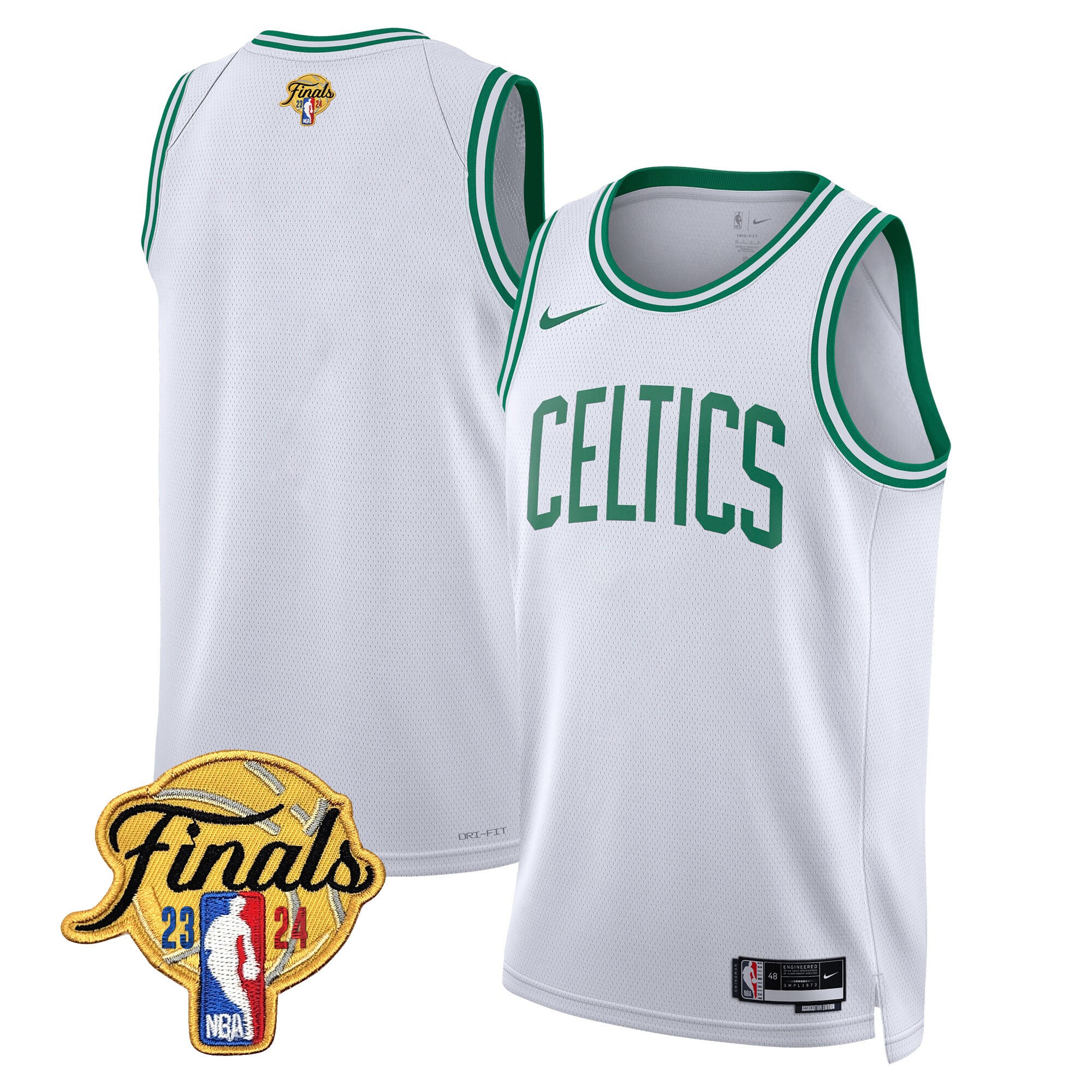Men's Boston Celtics 2024 Finals Patch Swingman Jersey - All Stitched - Image 35