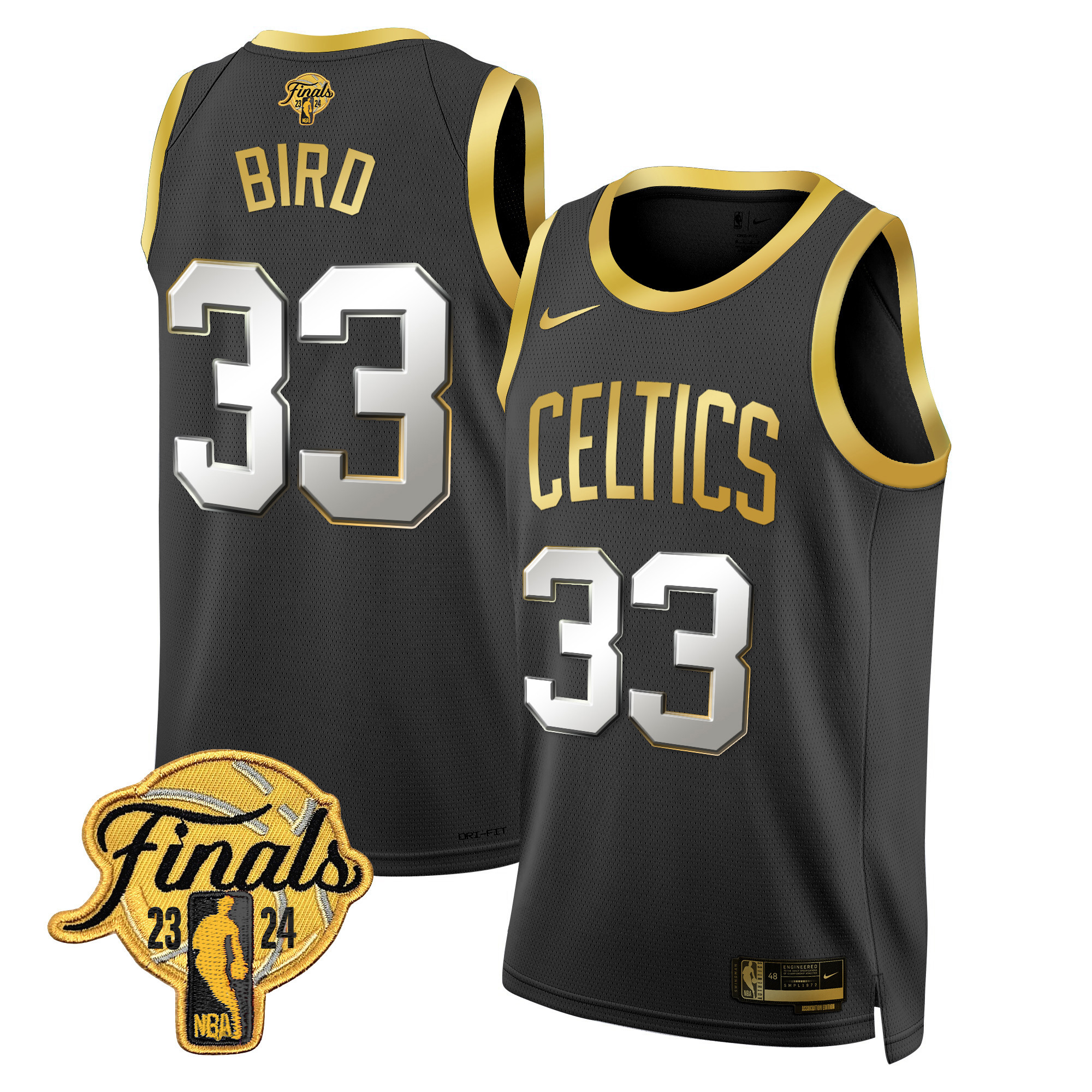 Men's Boston Celtics 2024 Finals Patch Swingman Jersey - All Stitched - Image 13