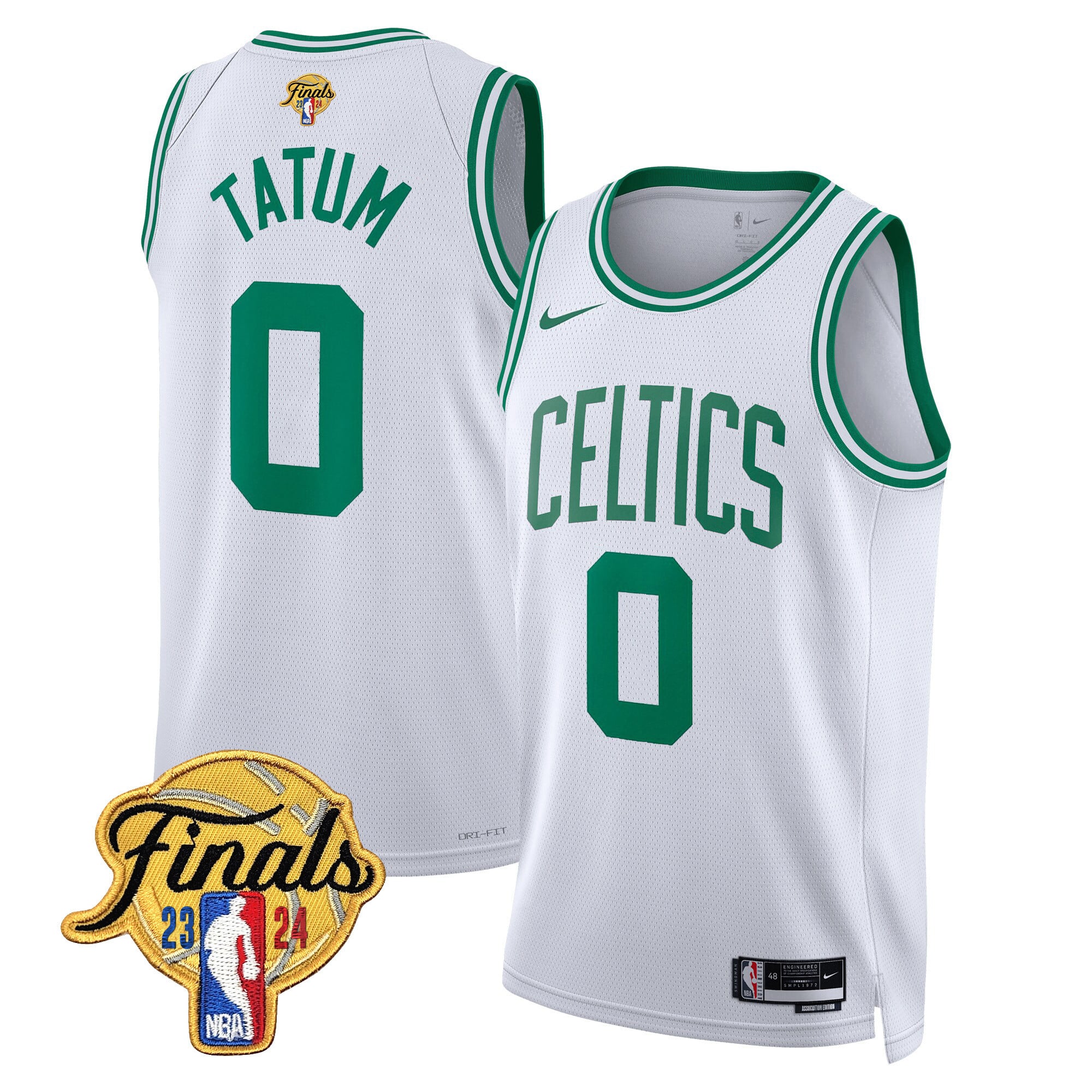 Men's Boston Celtics 2024 Finals Patch Swingman Jersey - All Stitched - Image 29