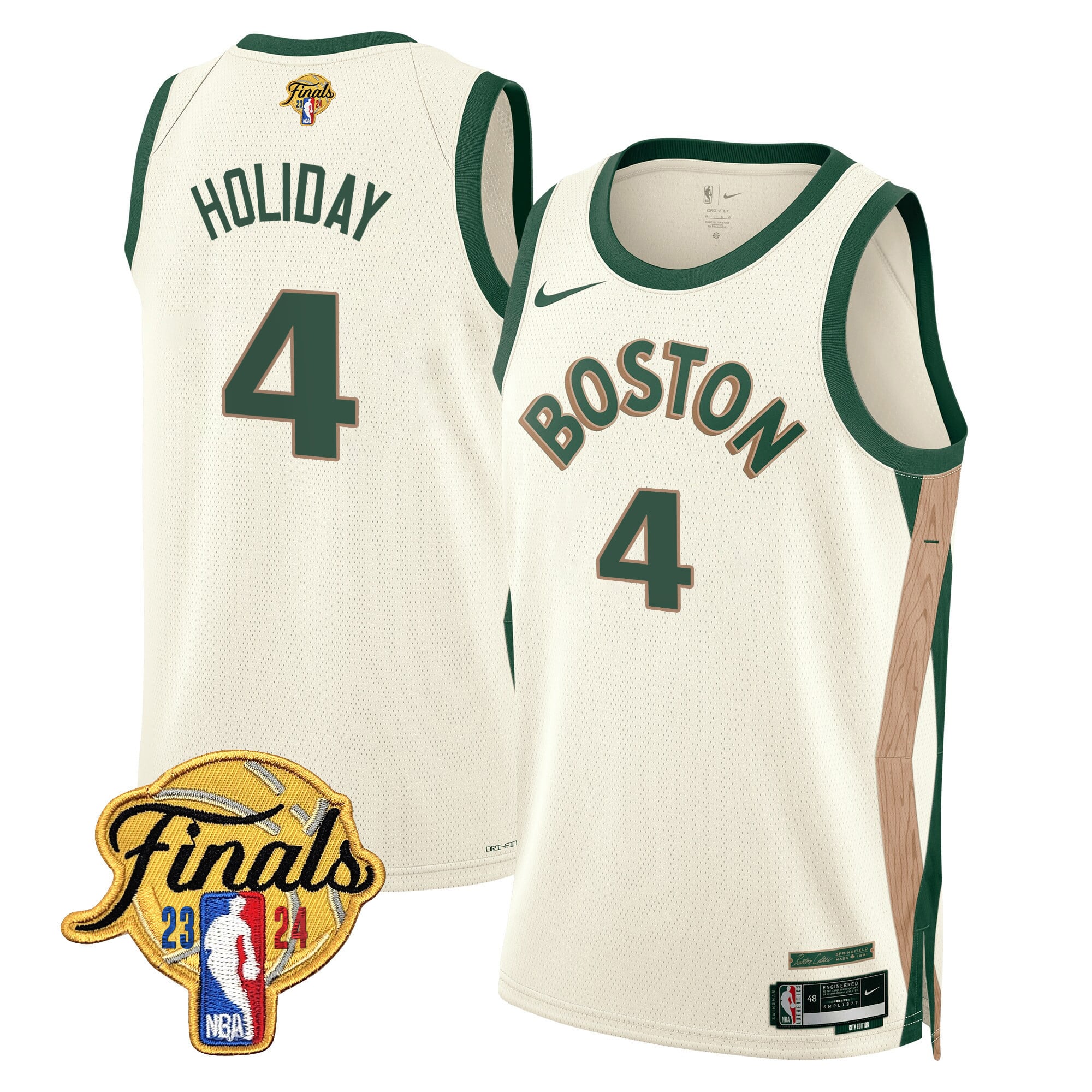 Men's Boston Celtics 2024 Finals Patch Swingman Jersey - All Stitched - Image 40