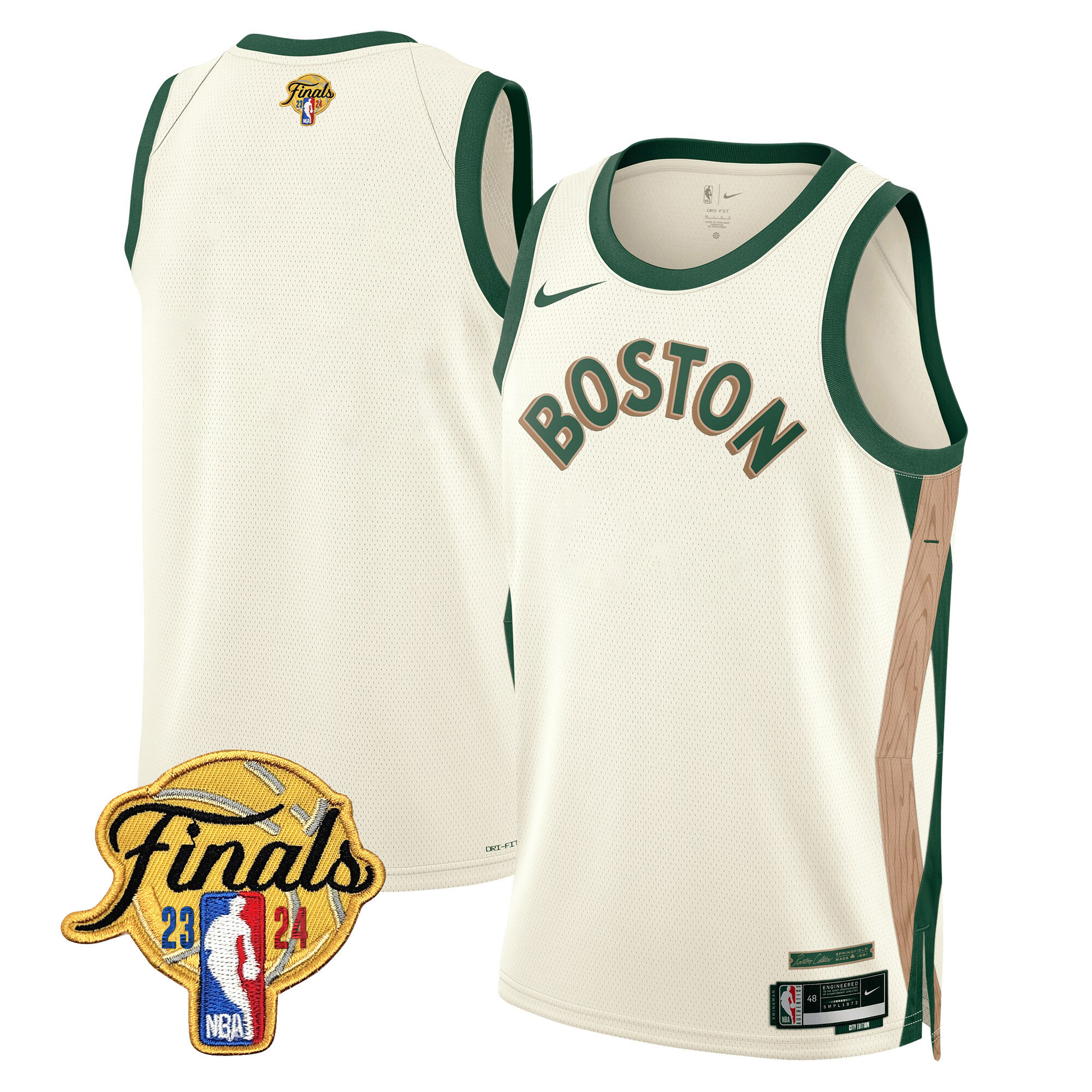 Men's Boston Celtics 2024 Finals Patch Swingman Jersey - All Stitched - Image 42