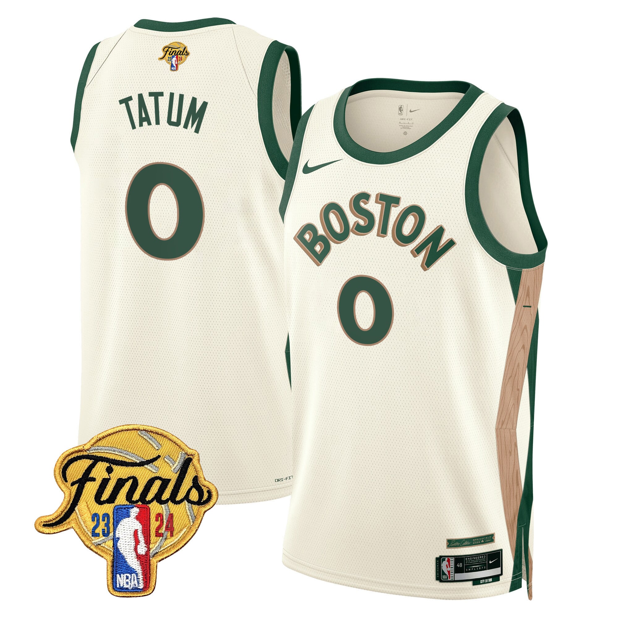 Men's Boston Celtics 2024 Finals Patch Swingman Jersey - All Stitched - Image 36
