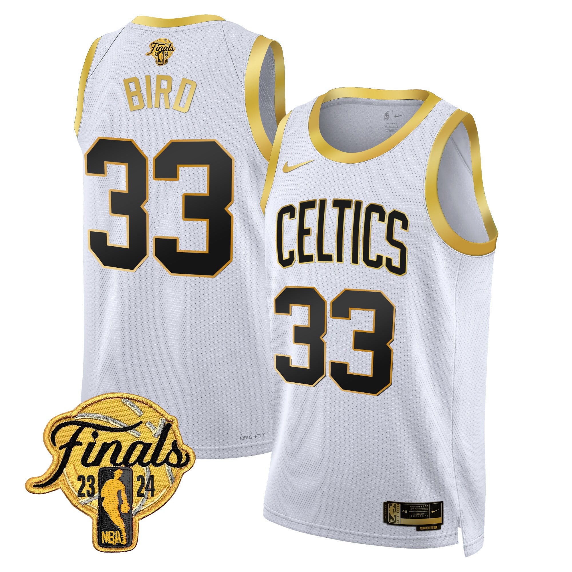 Men's Boston Celtics 2024 Finals Patch Swingman Jersey - All Stitched - Image 6