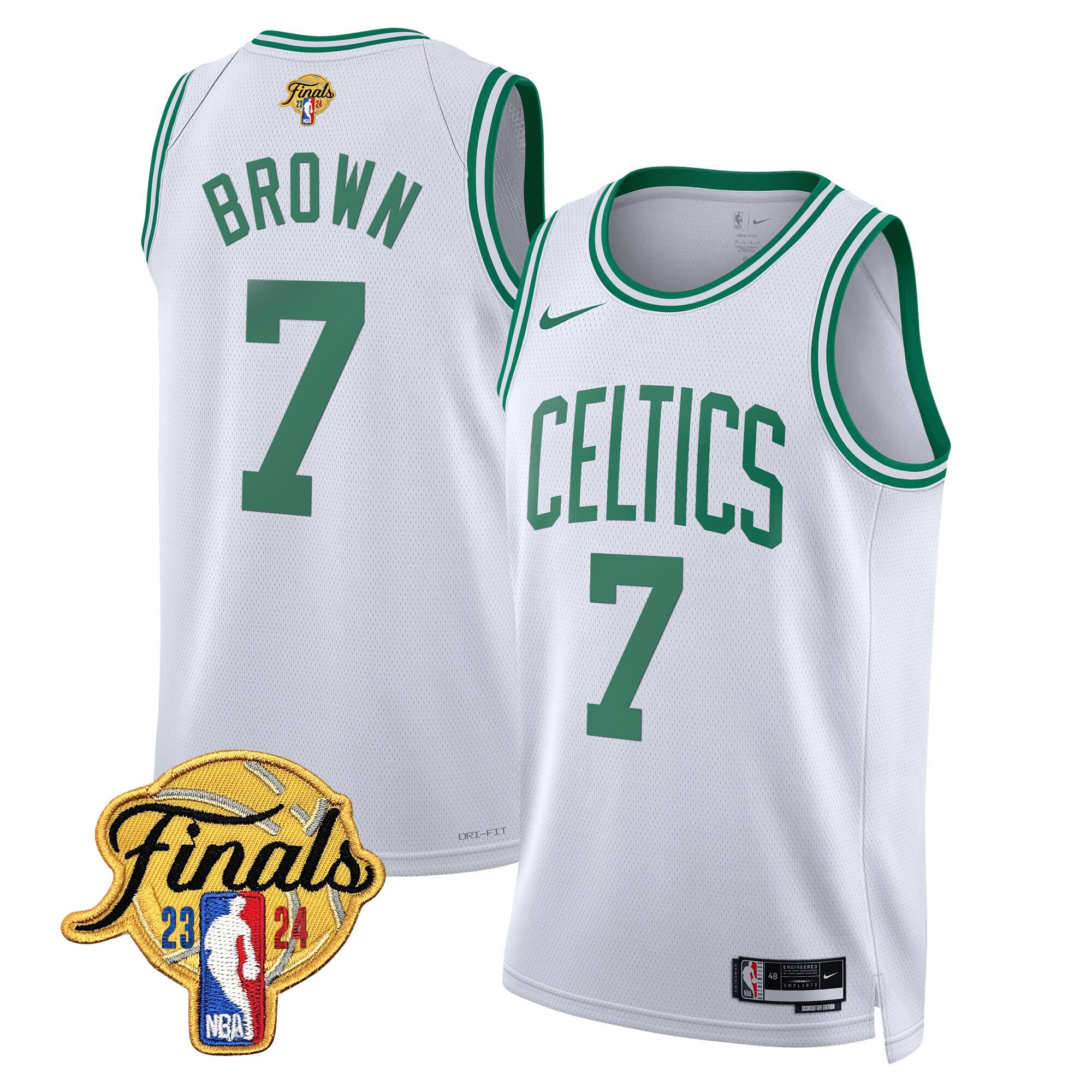 Men's Boston Celtics 2024 Finals Patch Swingman Jersey - All Stitched - Image 31
