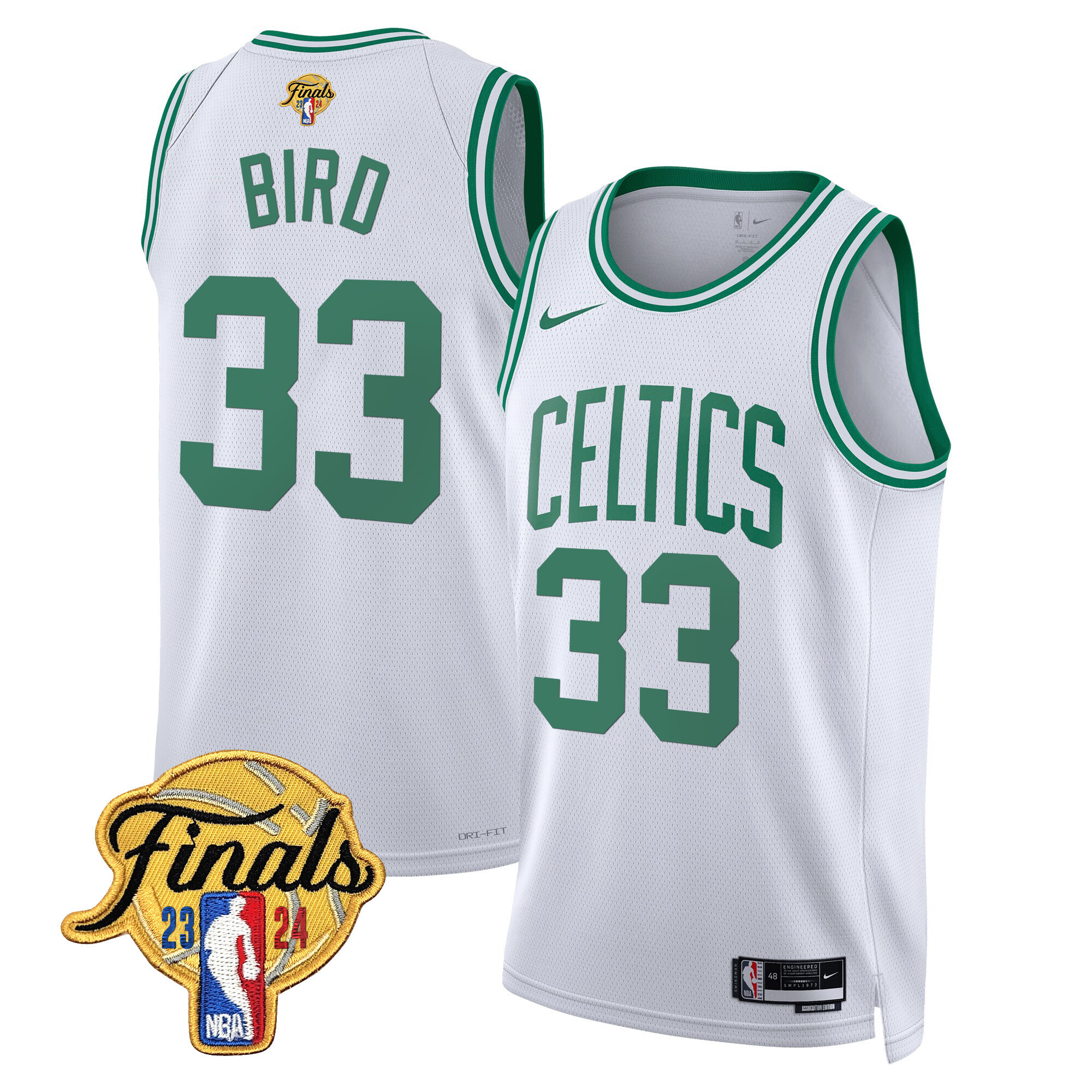 Men's Boston Celtics 2024 Finals Patch Swingman Jersey - All Stitched - Image 34