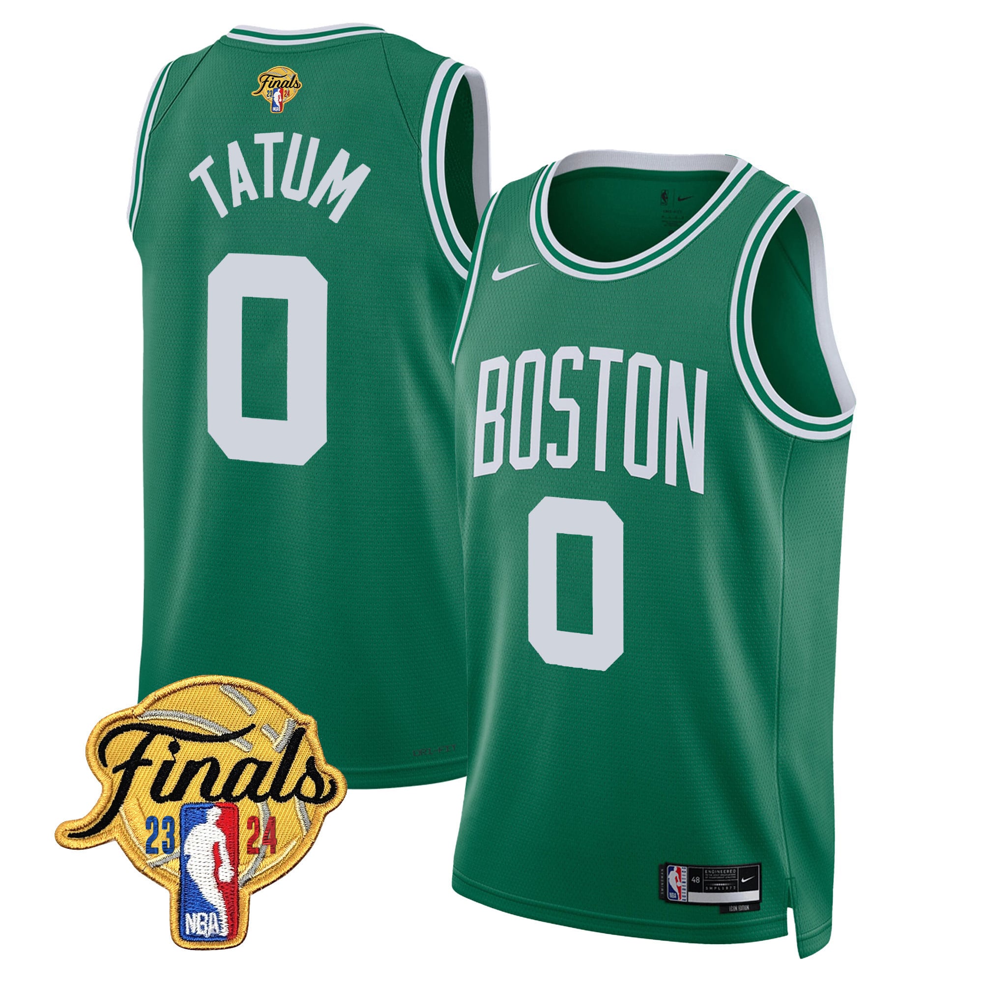 Men's Boston Celtics 2024 Finals Patch Swingman Jersey - All Stitched - Image 22