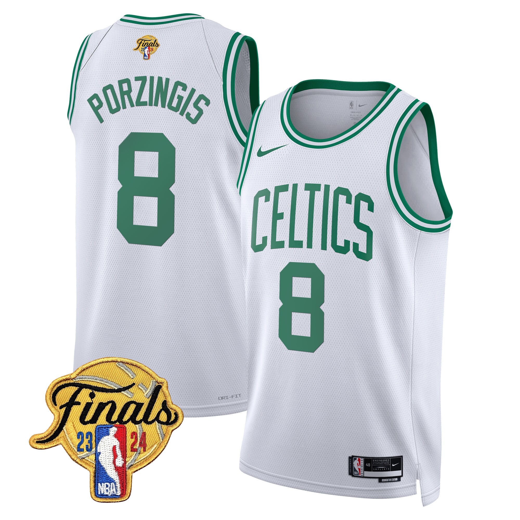 Men's Boston Celtics 2024 Finals Patch Swingman Jersey - All Stitched - Image 32