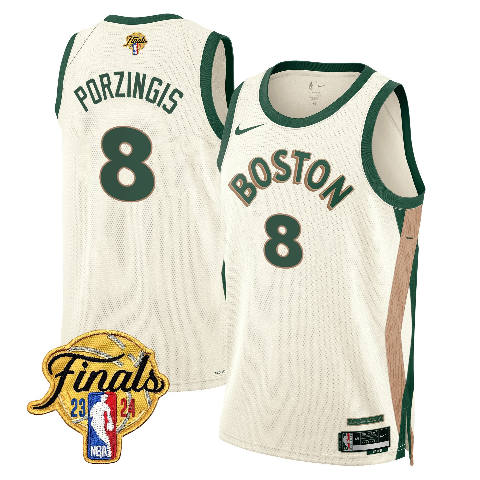 Men's Boston Celtics 2024 Finals Patch Swingman Jersey - All Stitched - Image 39