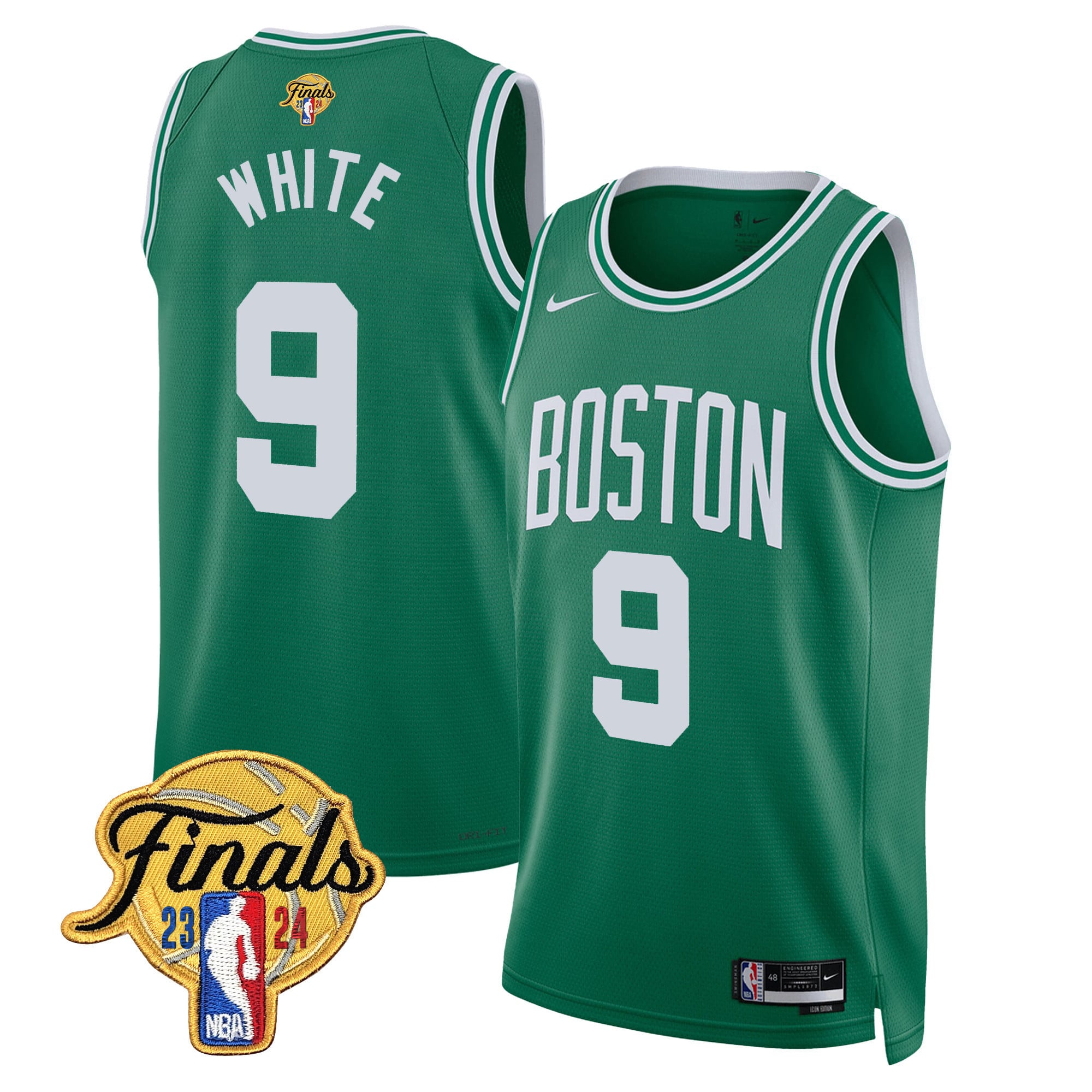 Men's Boston Celtics 2024 Finals Patch Swingman Jersey - All Stitched - Image 23