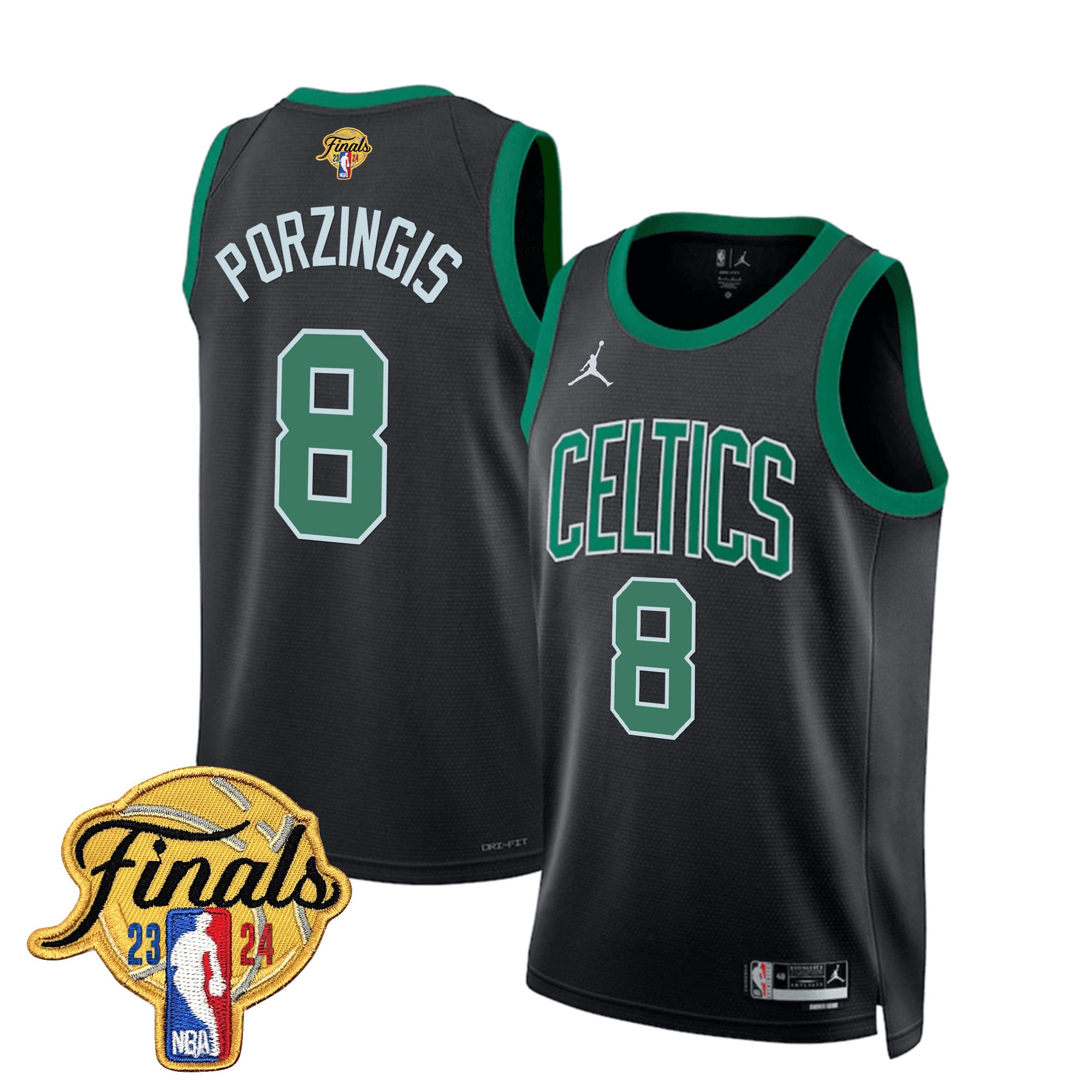 Men's Boston Celtics 2024 Finals Patch Swingman Jersey - All Stitched - Image 18