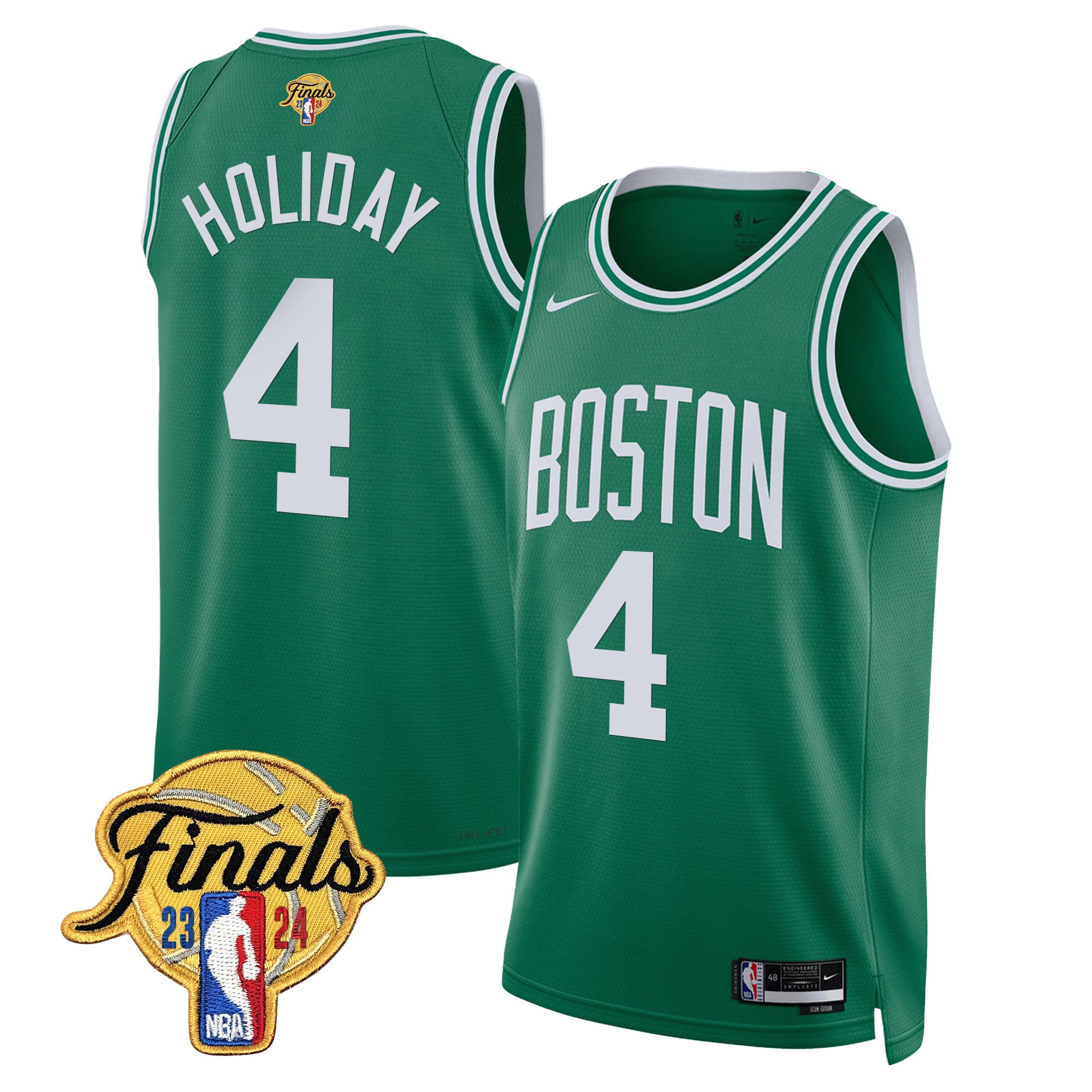 Men's Boston Celtics 2024 Finals Patch Swingman Jersey - All Stitched - Image 26