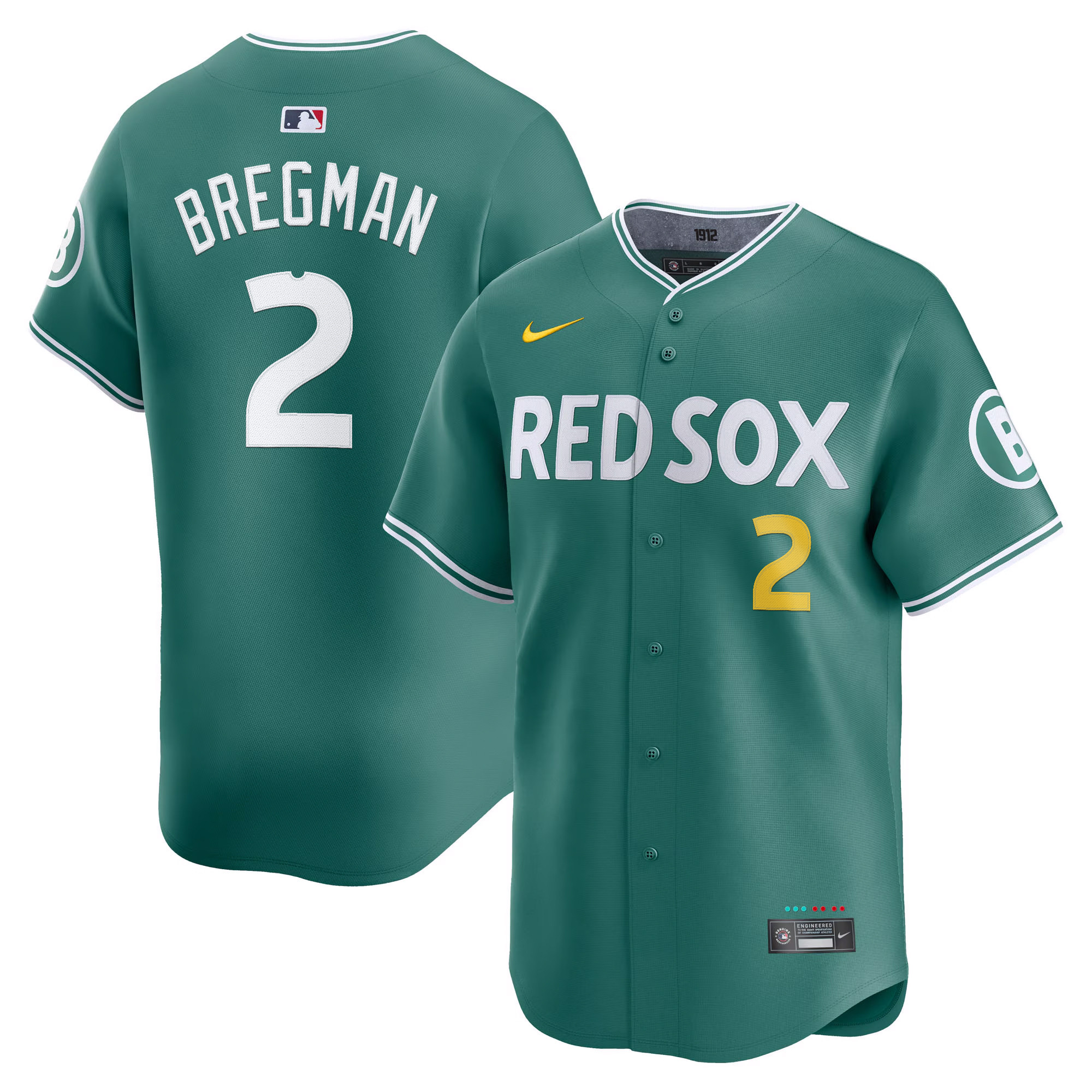Men's Boston Red Sox 2025 City Connect Vapor Premier Limited Alex Bregman Jersey V2 - All Stitched