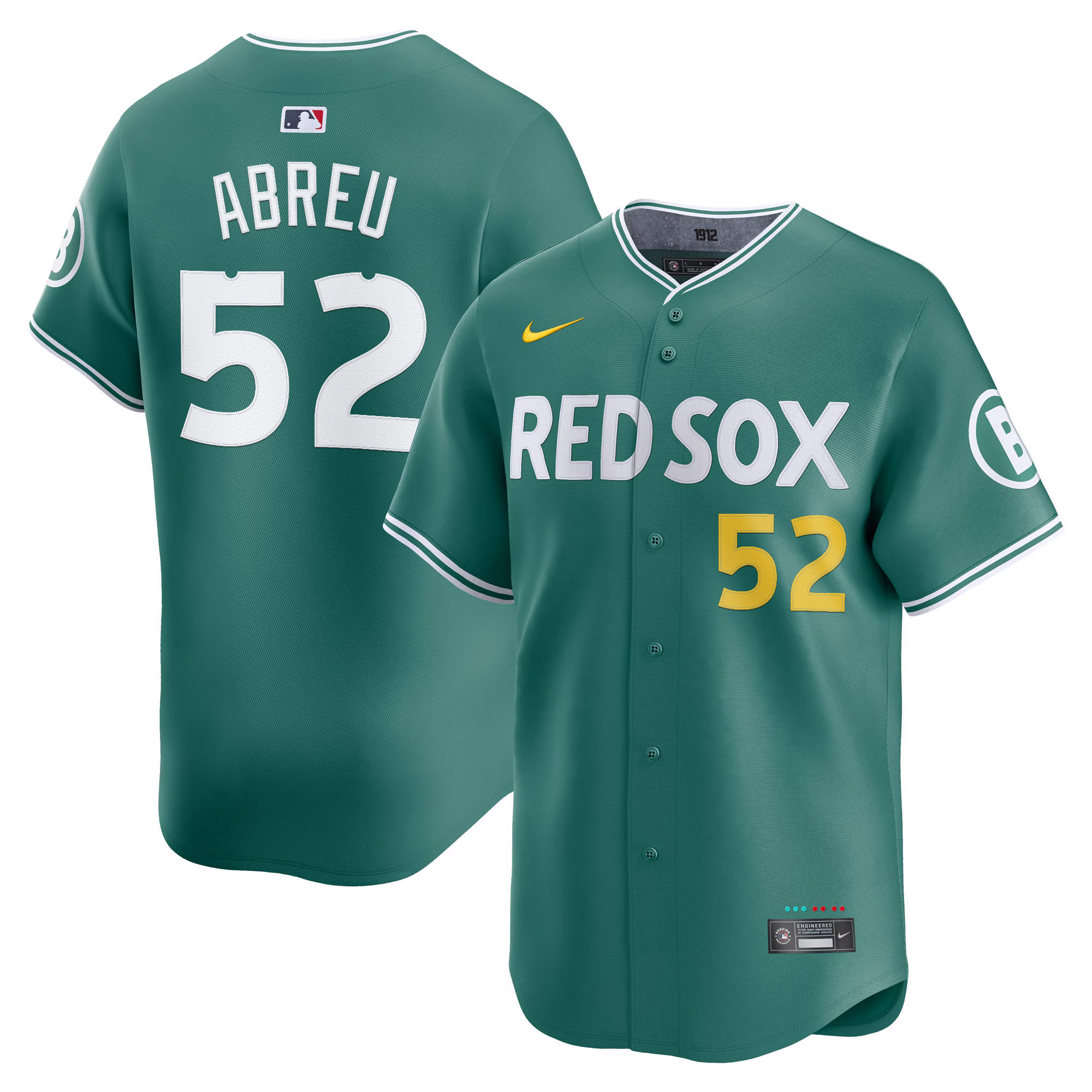 Men's Boston Red Sox 2025 City Connect Vapor Premier Limited Wilyer Abreu Jersey V2 - All Stitched