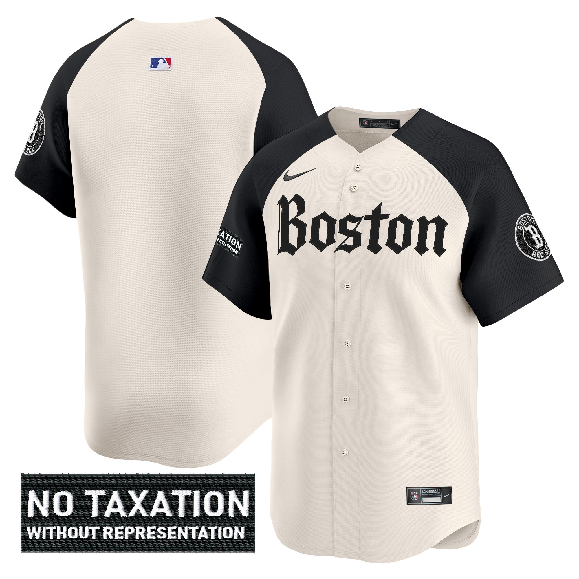 Men's Boston Red Sox 'Retro Newspaper Edition' Vapor Premier Limited Alternate Jersey - All Stitched