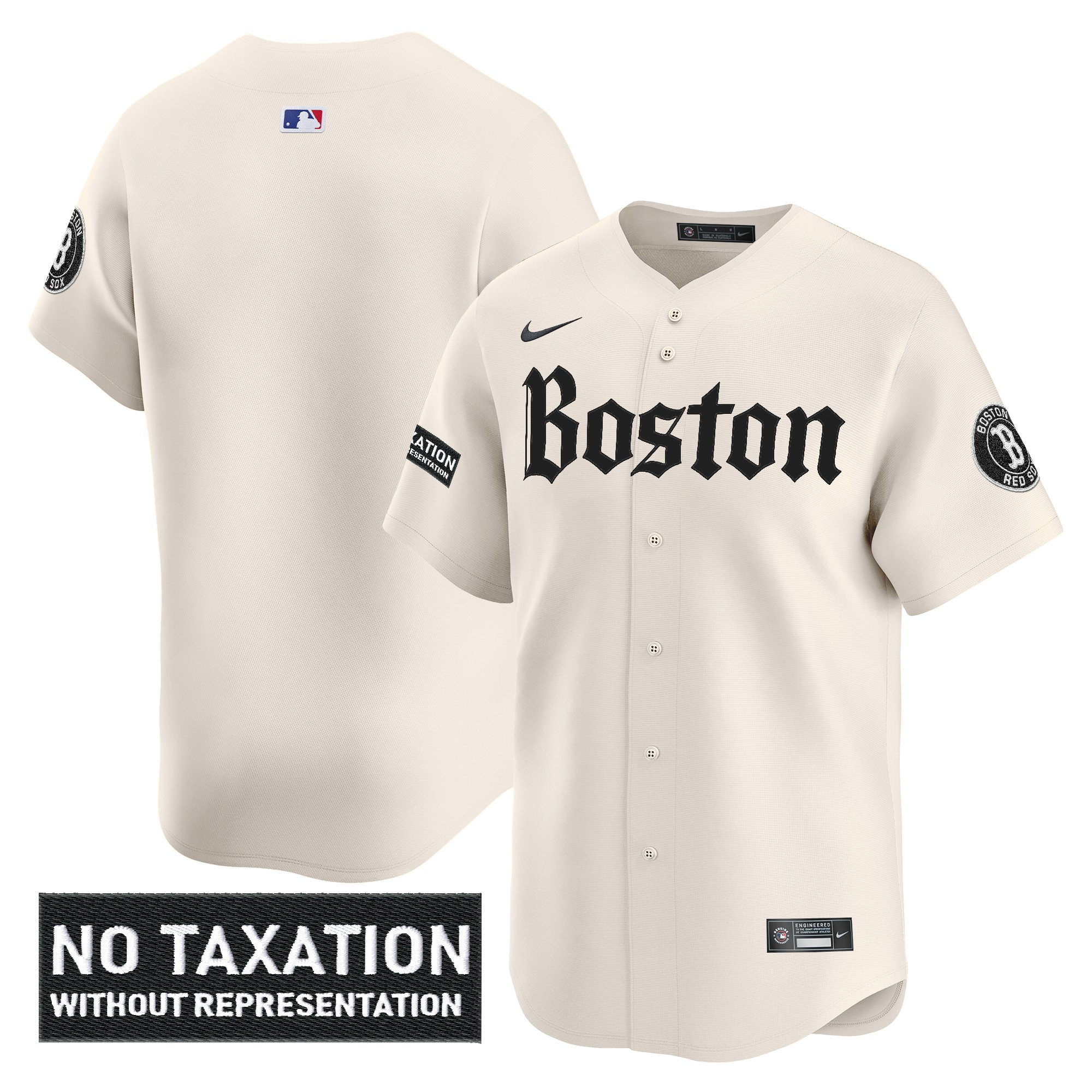 Men's Boston Red Sox 'Retro Newspaper Edition' Vapor Premier Limited Retro Newspaper Jersey - All Stitched