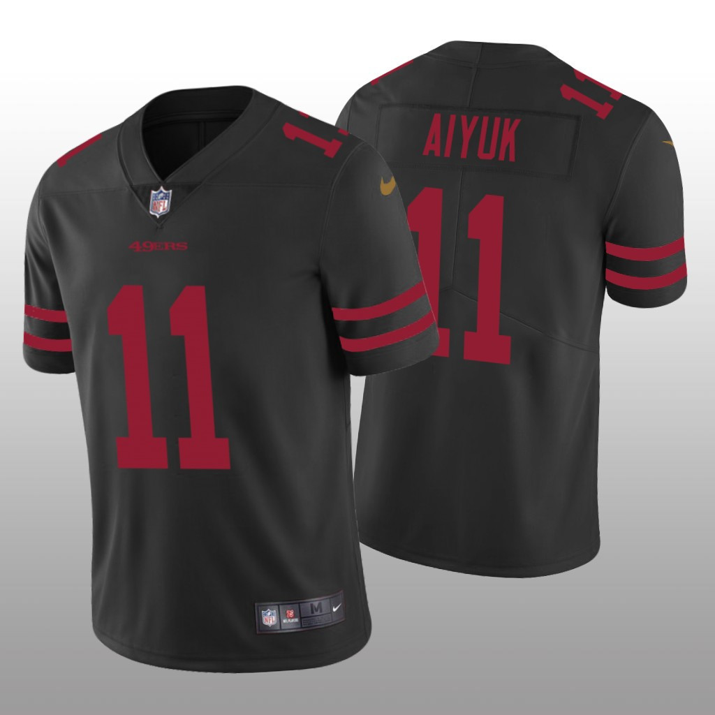 Men's Brandon Aiyuk San Francisco 49ers Black Jersey - All Stitched