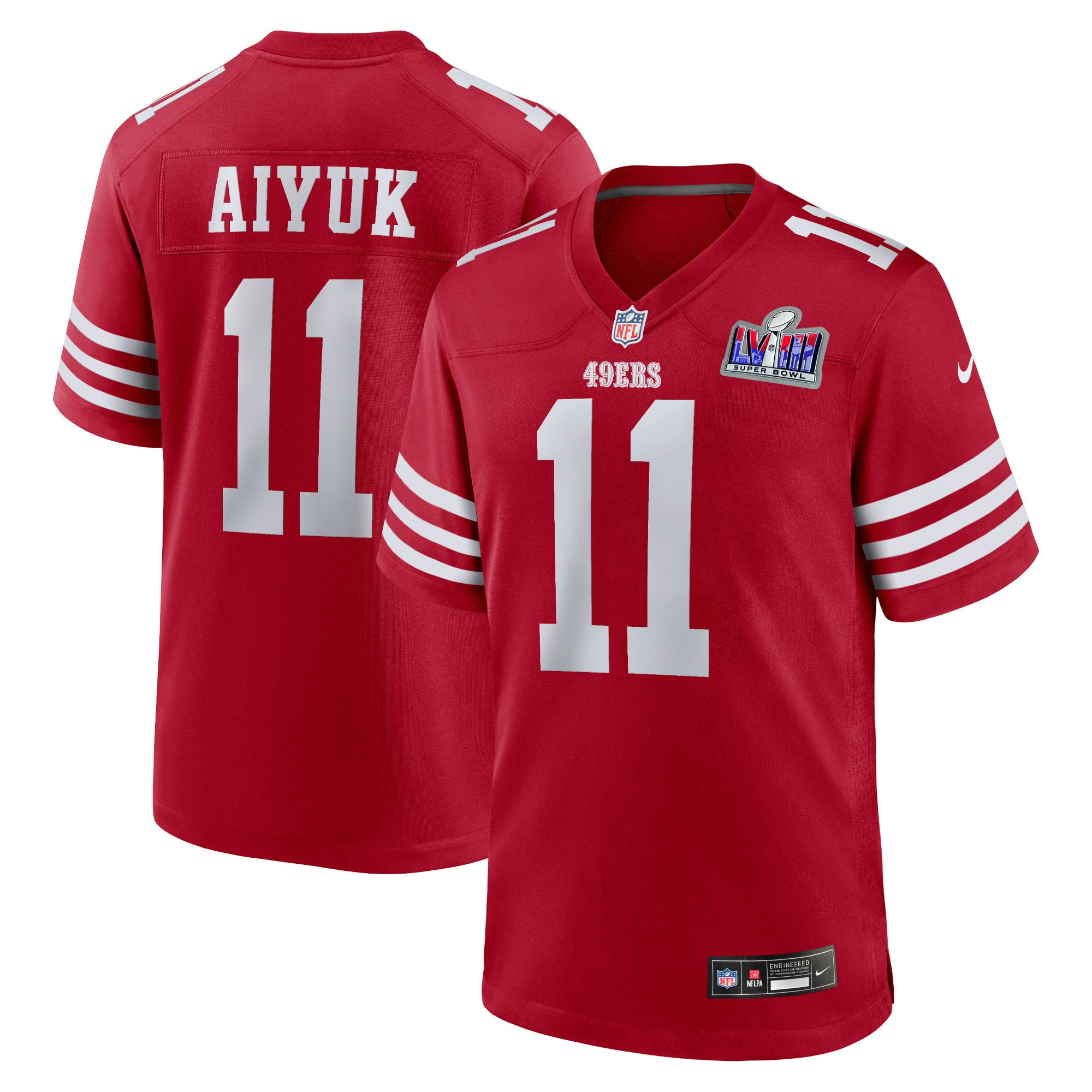 Men's Brandon Aiyuk San Francisco 49ers Jersey - All Stitched