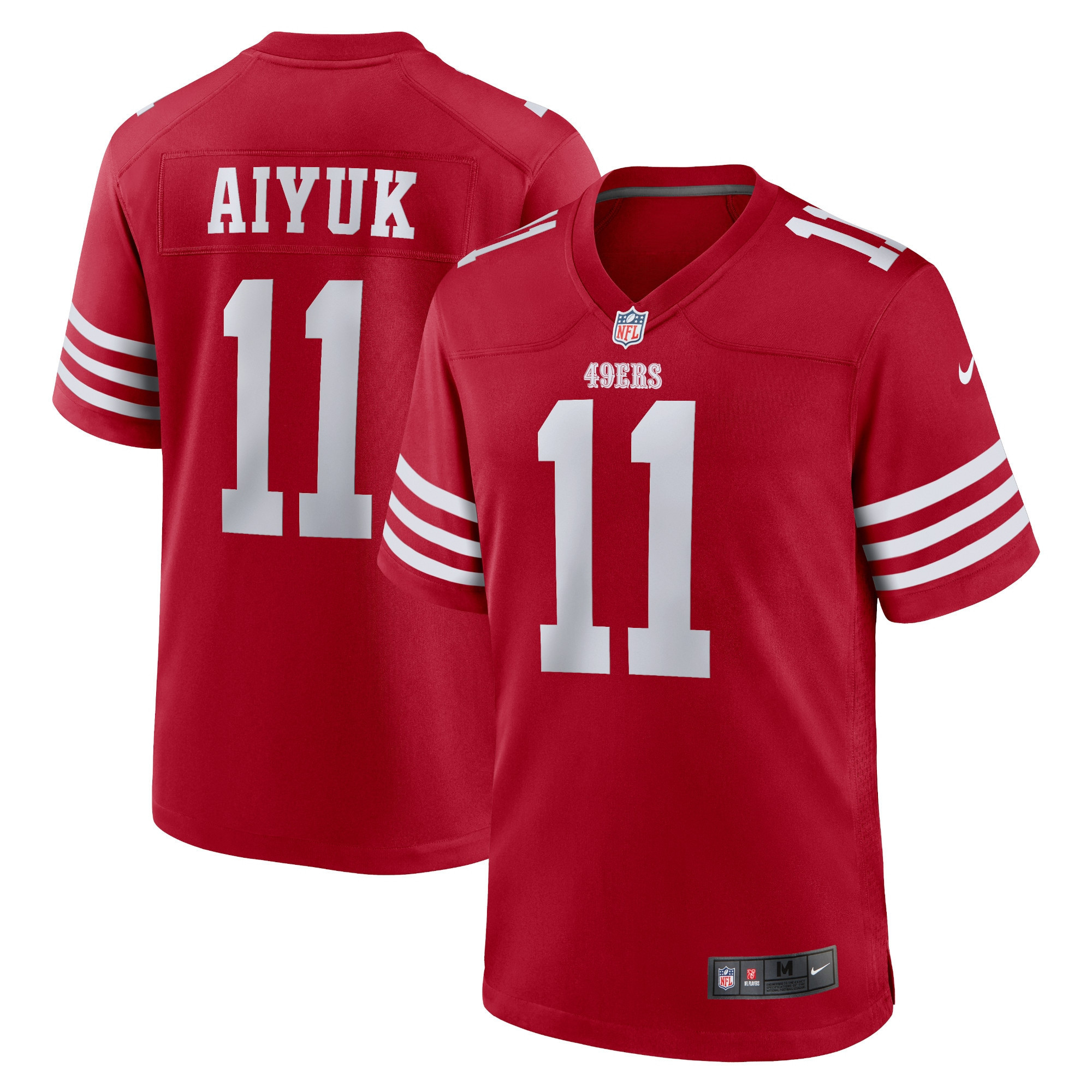 Men's Brandon Aiyuk San Francisco 49ers Red Jersey - All Stitched