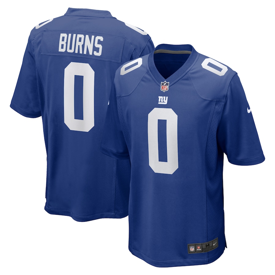 Men's Brian Burns New York Giants Game Royal Jersey - All Stitched