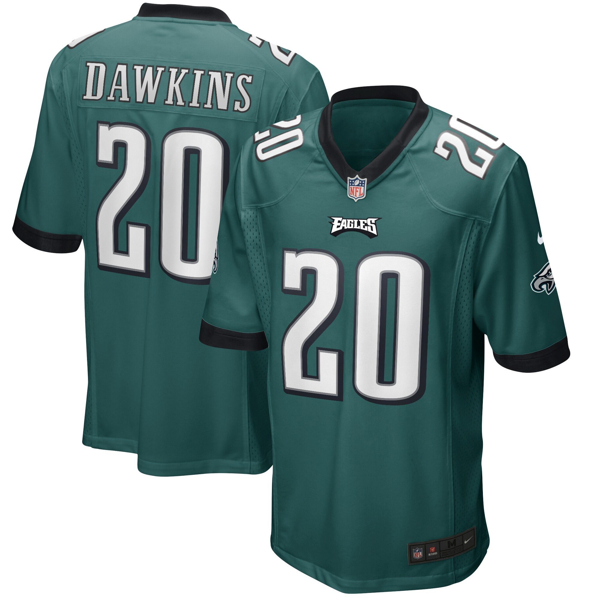 Men's Brian Dawkins Philadelphia Eagles Midnight Green Midnight Green Jersey - All Stitched