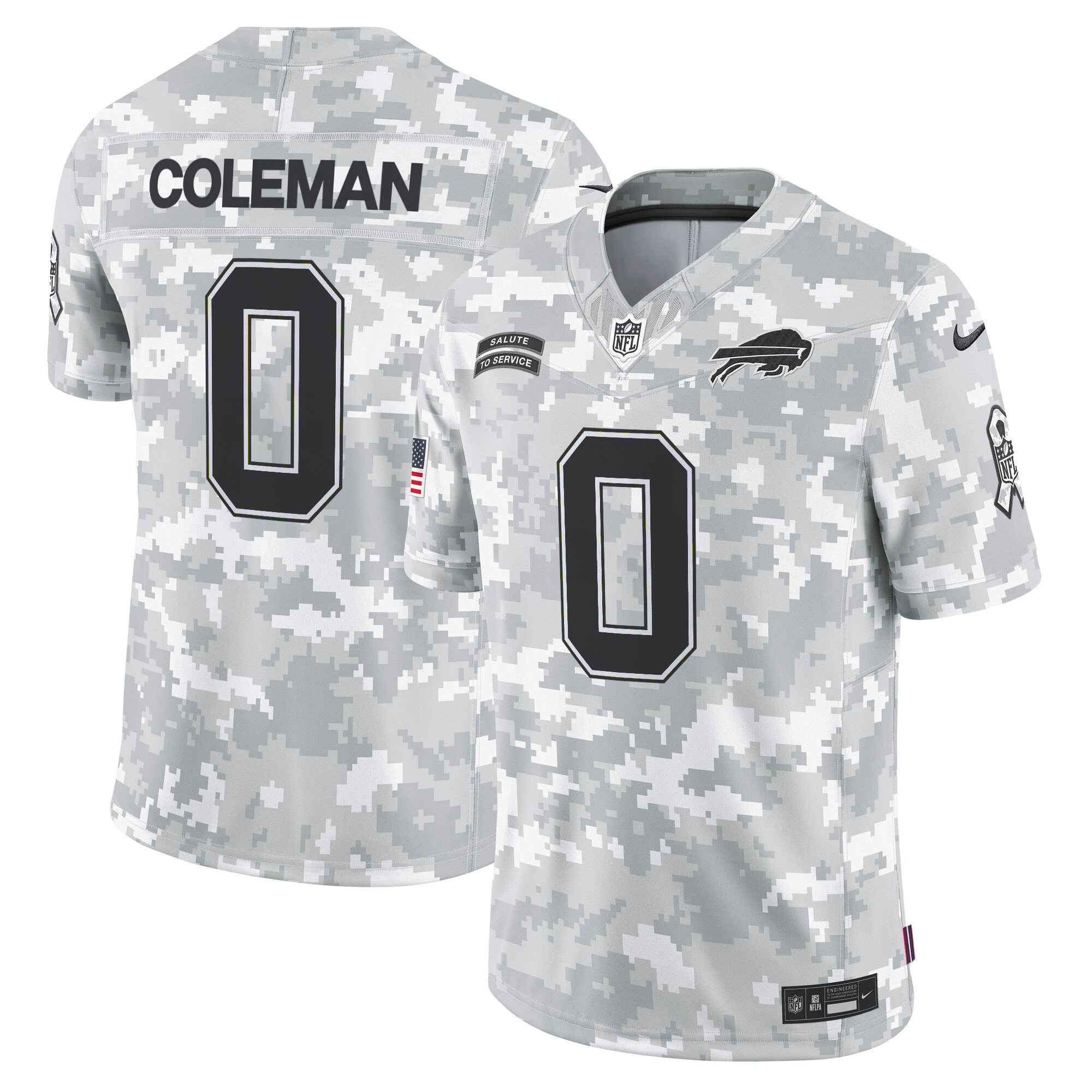 Men's Buffalo Bills 2024 Salute to Service Vapor Limited Keon Coleman Jersey - All Stitched