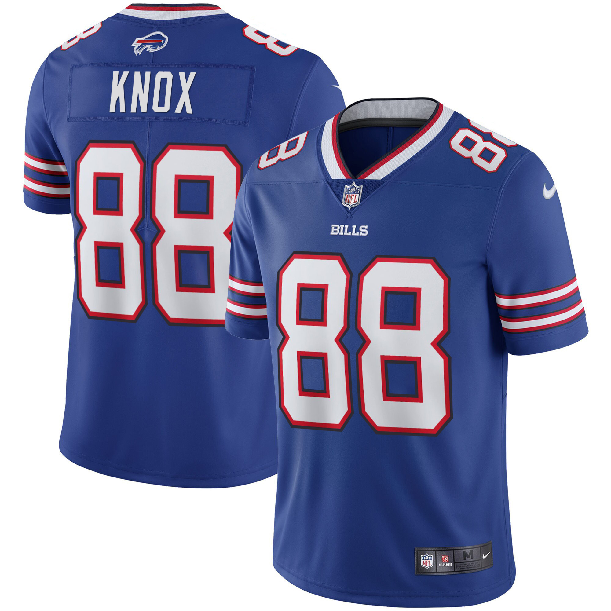Men's Buffalo Bills Vapor Royal - All Stitched Dawson Knox Jersey - All Stitched