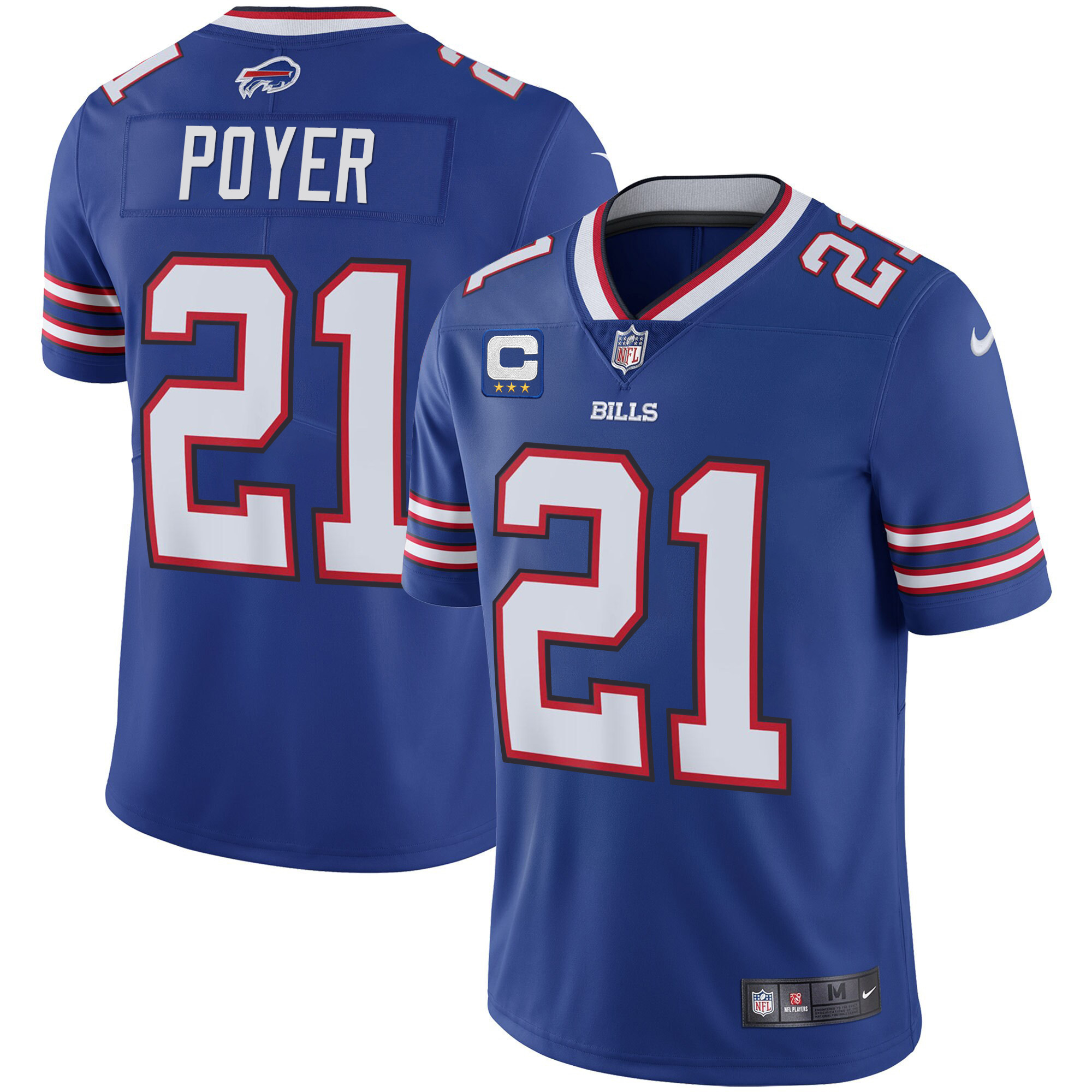 Men's Buffalo Bills Vapor Royal - All Stitched Jordan Poyer Jersey - All Stitched