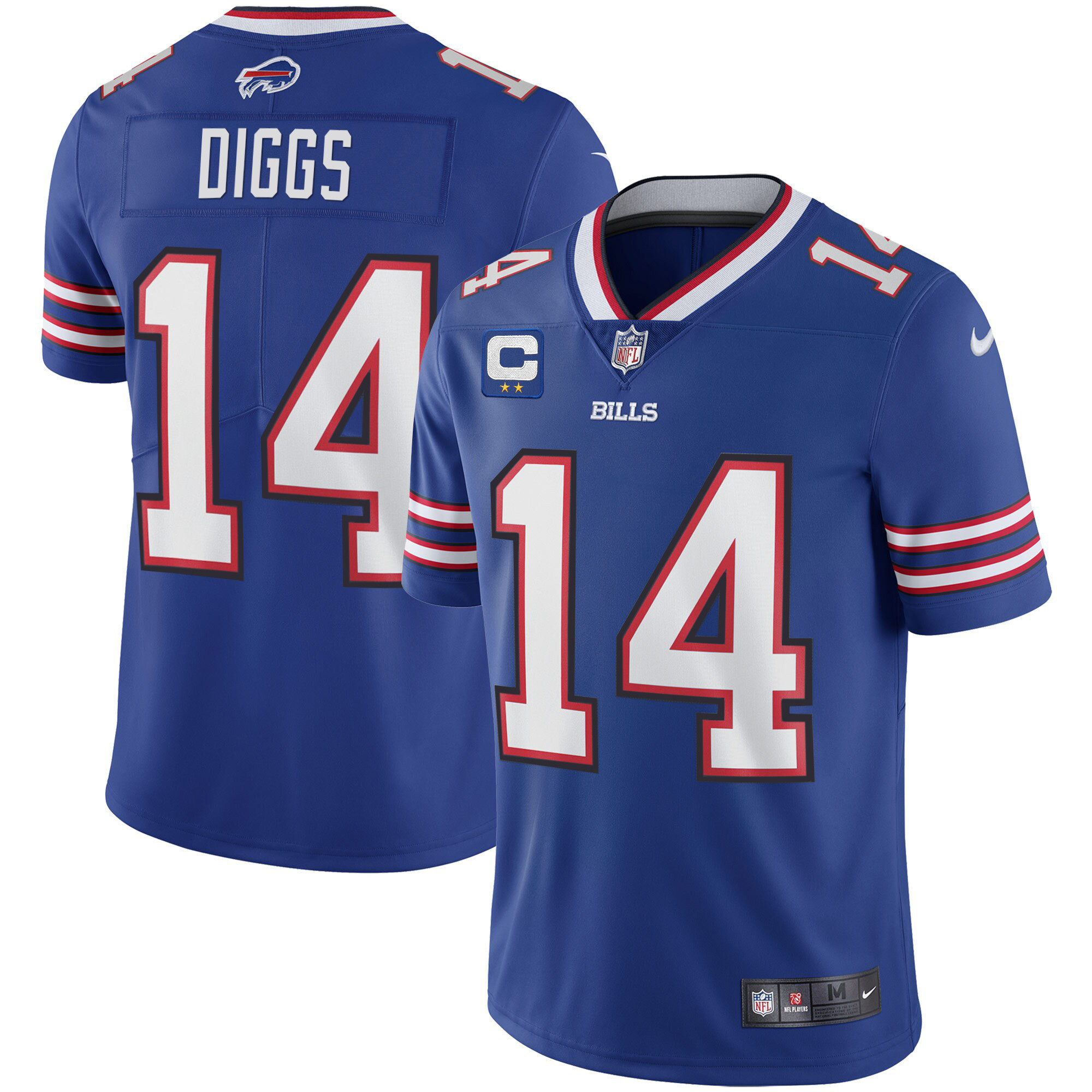 Men's Buffalo Bills Vapor Royal - All Stitched Stefon Diggs Jersey - All Stitched