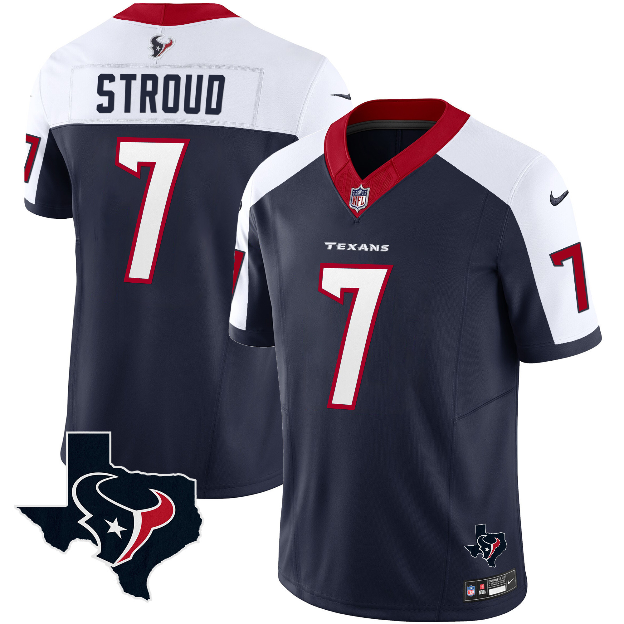 Men's C.J. Stroud Houston Texans Vapor Limited Alternate Jersey - All Stitched