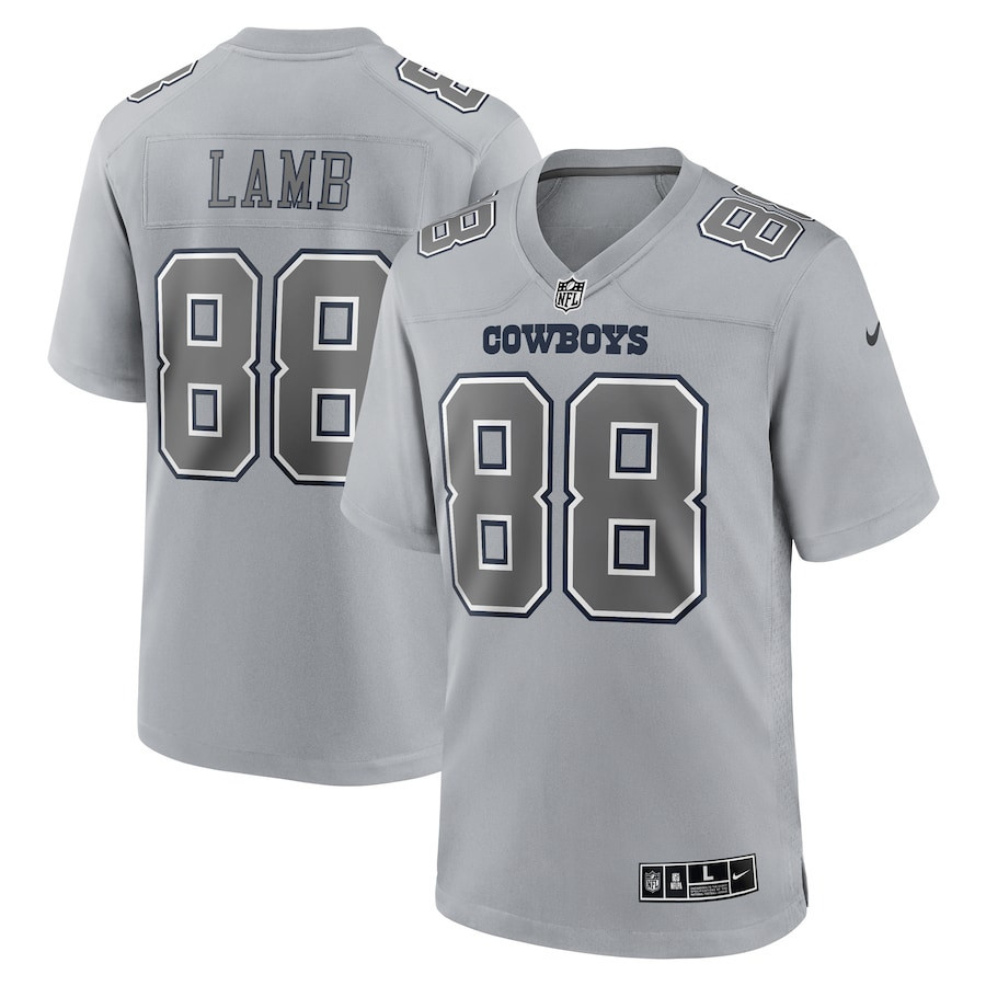 Men's CeeDee Lamb Dallas Cowboys Gray Jersey - All Stitched