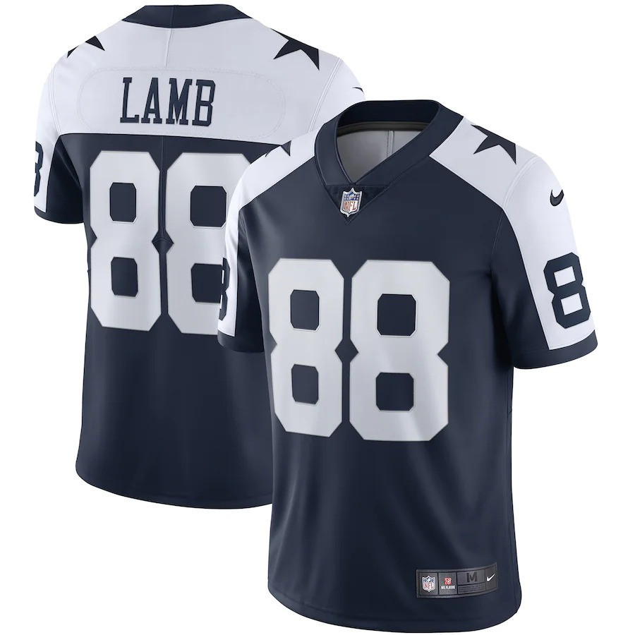 Men's CeeDee Lamb Dallas Cowboys Vapor - All Stitched Alternate Navy Jersey - All Stitched