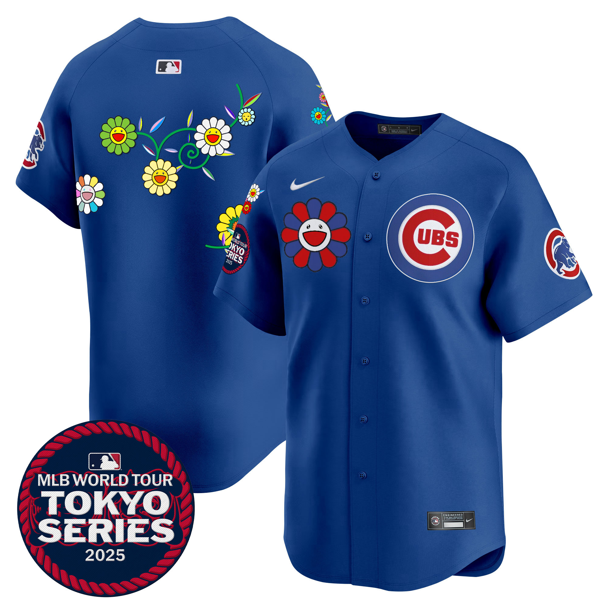 Men's Chicago Cubs Tokyo Series 2025 Vapor Premier Limited Royal Jersey - Stitched