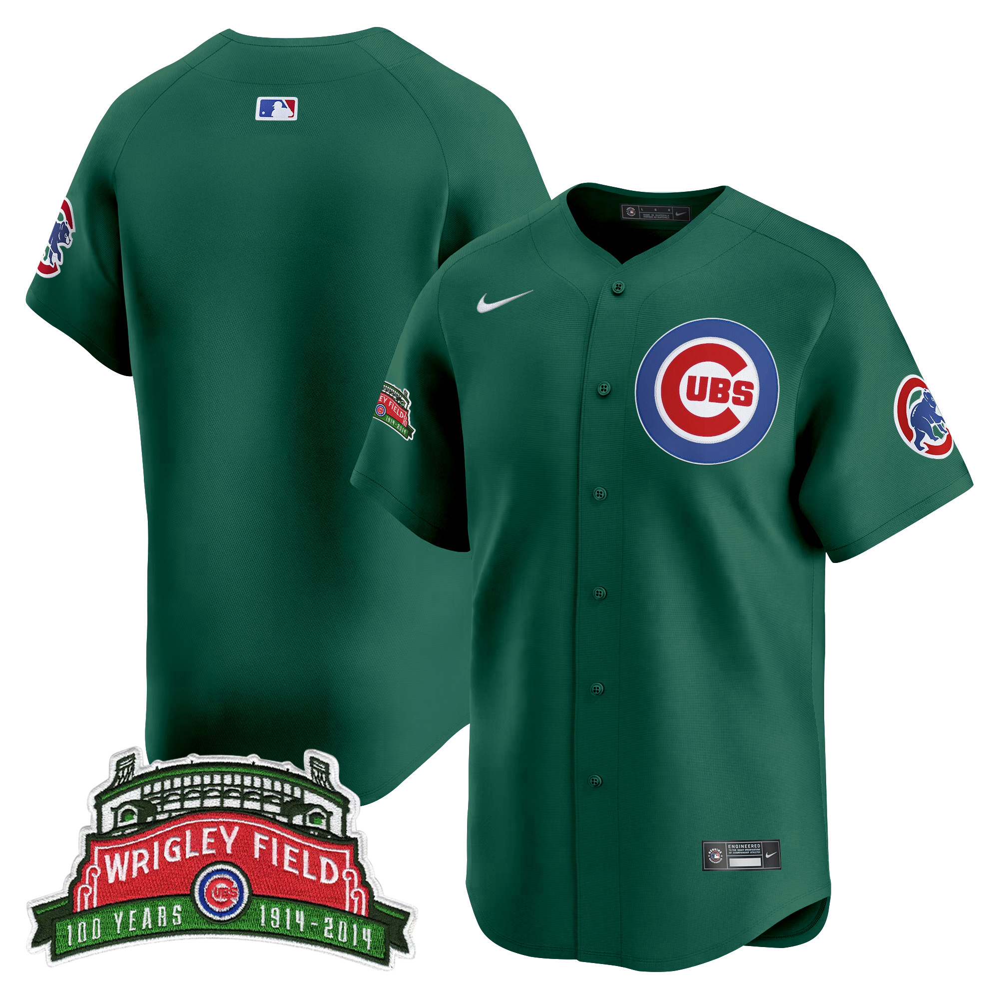 Men's Chicago Cubs Wrigley Field Style Vapor Premier Limited Wrigley Field Jersey - All Stitched