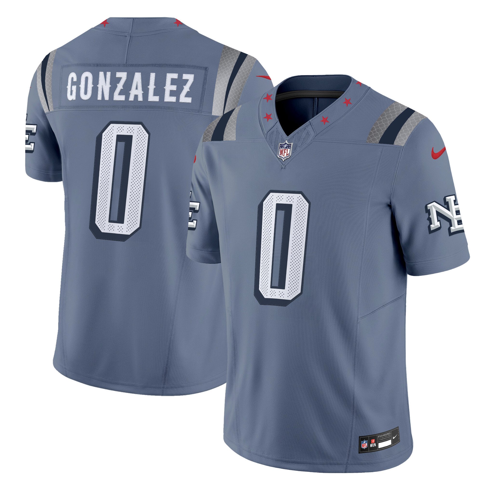 Men's Christian Gonzalez New England Patriots 2025 "Rivalries" Vapor Limited Jersey - All Stitched