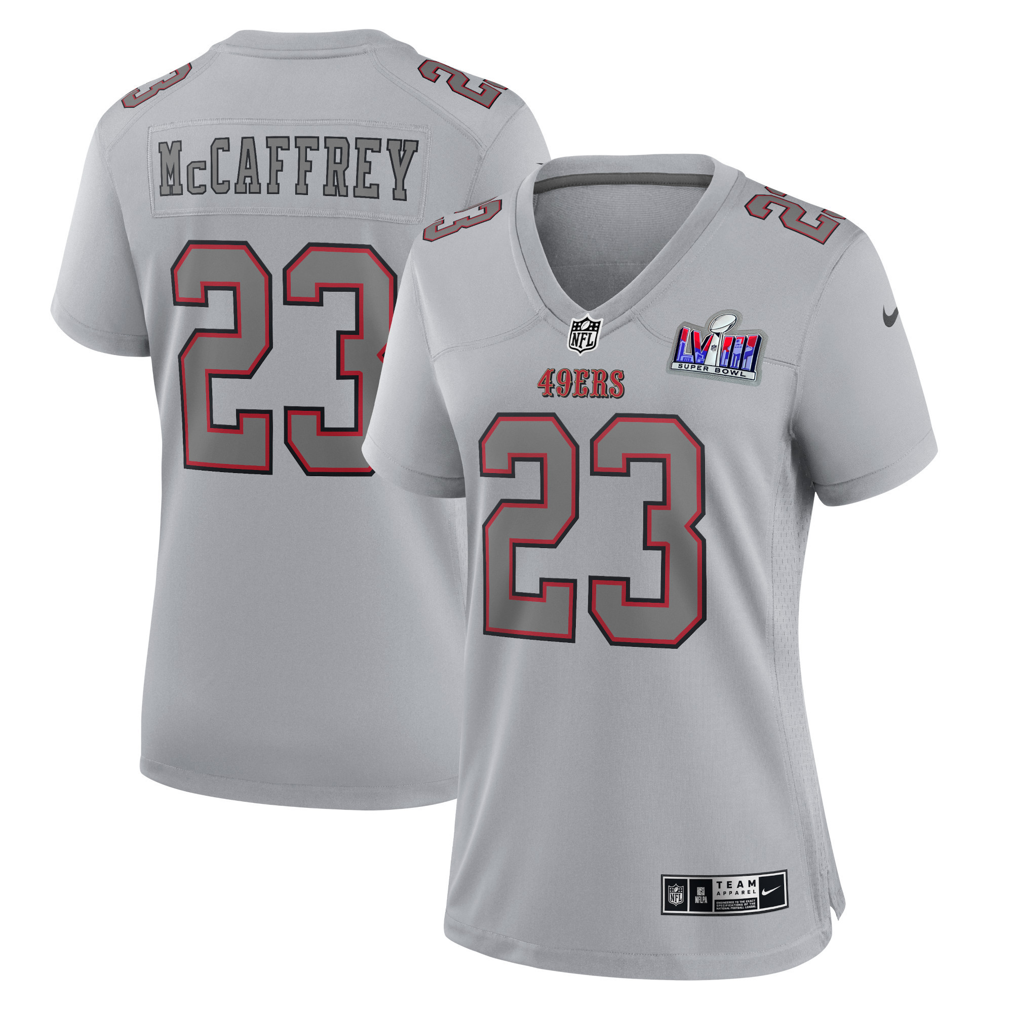 Men's Christian McCaffrey San Francisco 49ers Fashion Game Gray Jersey - All Stitched