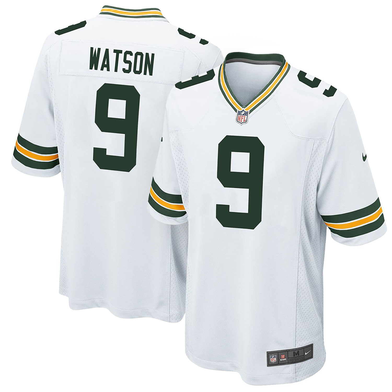 Men's Christian Watson Green Bay Packers Game White Jersey - All Stitched