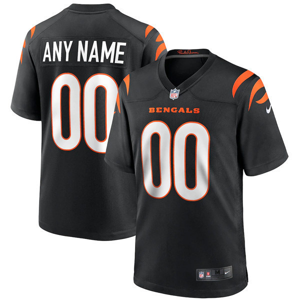Men's Cincinnati Bengals Custom Black Jersey - All Stitched