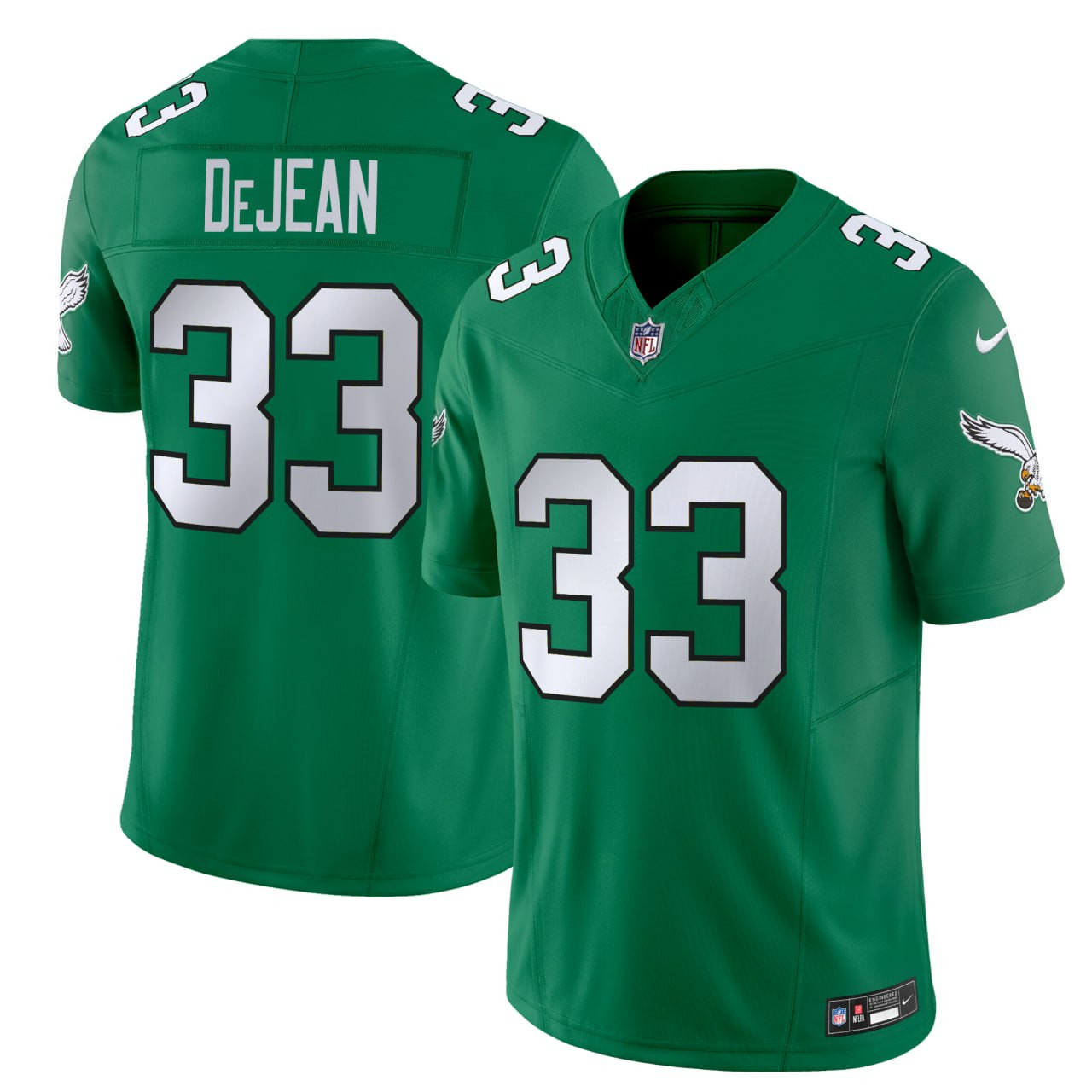 Men's Cooper DeJean Philadelphia Eagles Kelly Green Kelly Green Jersey - All Stitched