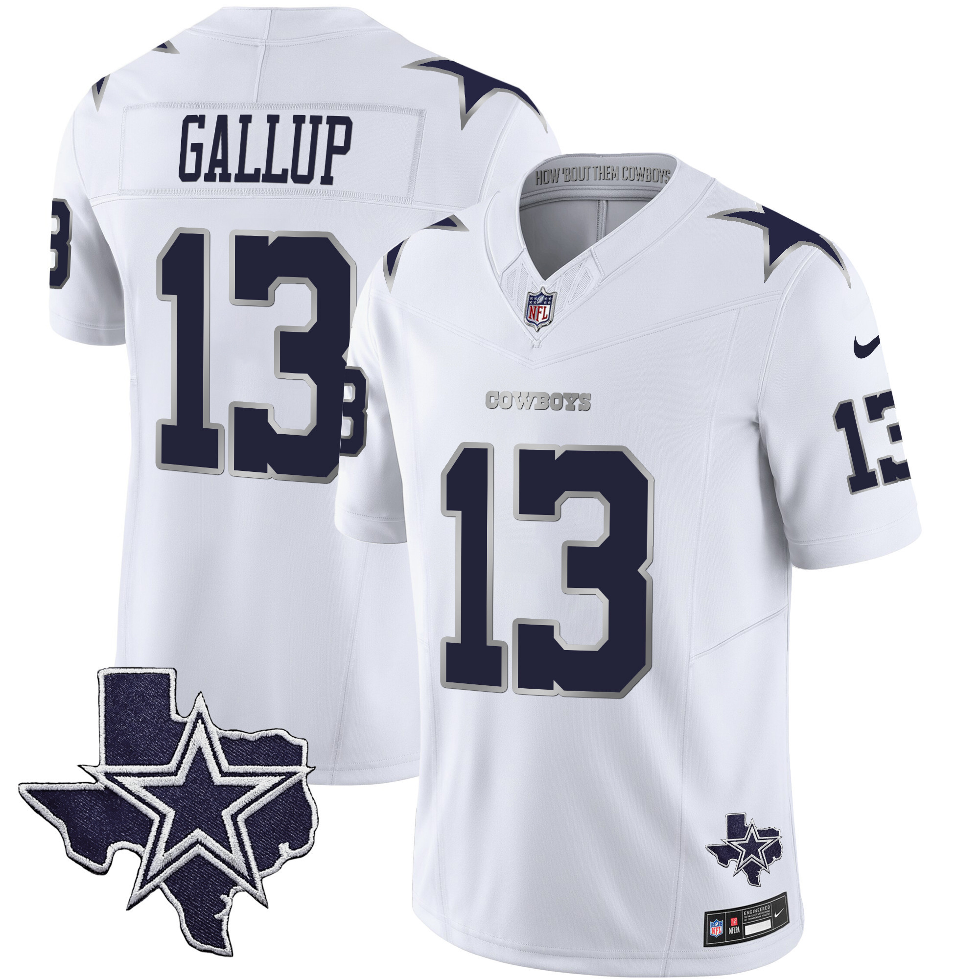 Men's Dallas Cowboys 2024 Winter Warrior Vapor Limited Michael Gallup Jersey - All Stitched