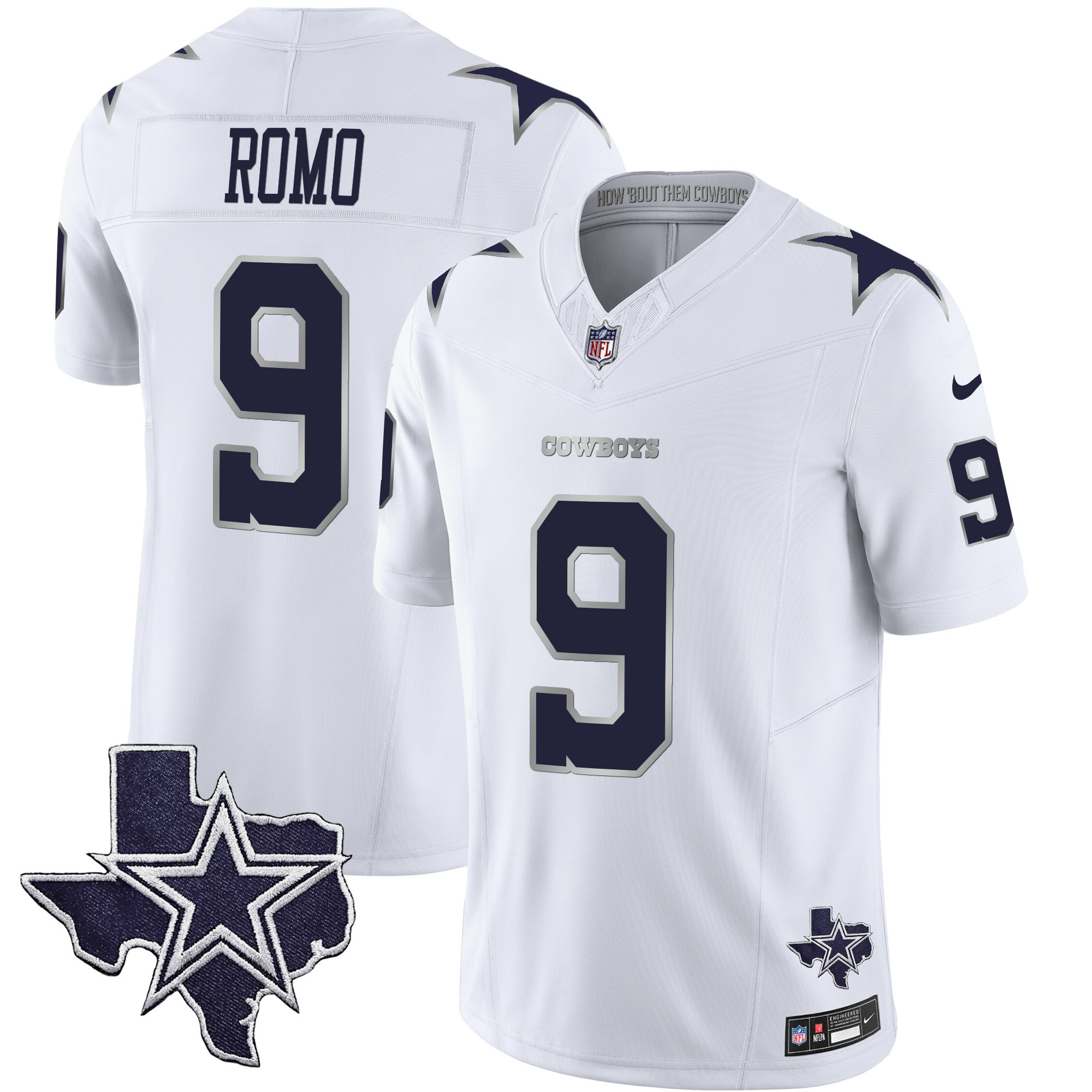 Men's Dallas Cowboys 2024 Winter Warrior Vapor Limited Tony Romo Jersey - All Stitched