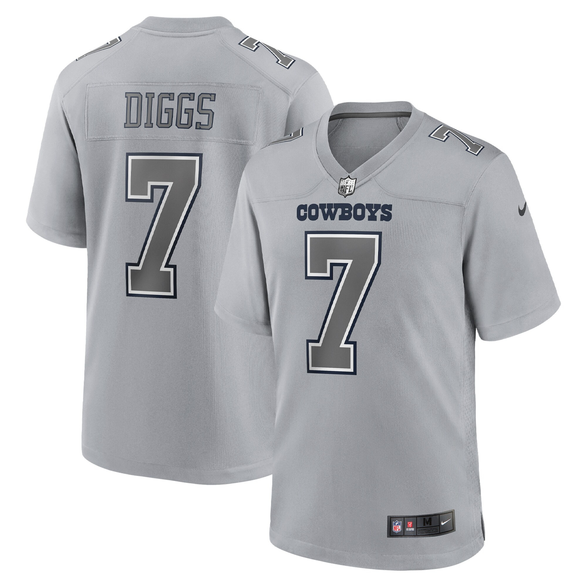 Men's Dallas Cowboys Atmosphere Fashion Game - Gray - All Stitched Trevon Diggs Jersey - All Stitched