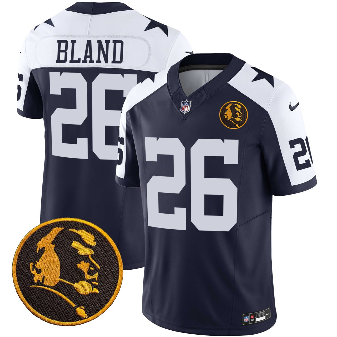 Men's Dallas Cowboys DaRon Bland John Madden Patch DaRon Bland Jersey - All Stitched